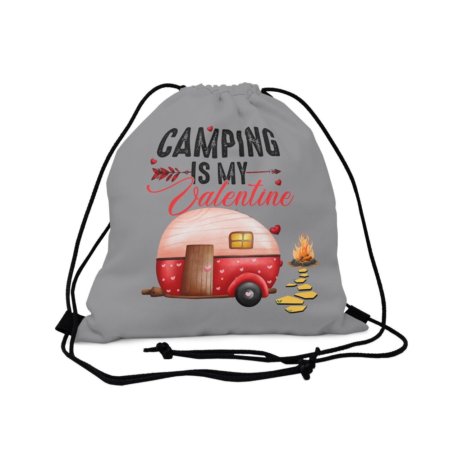 Happy Valentines Day Drawstring Bag