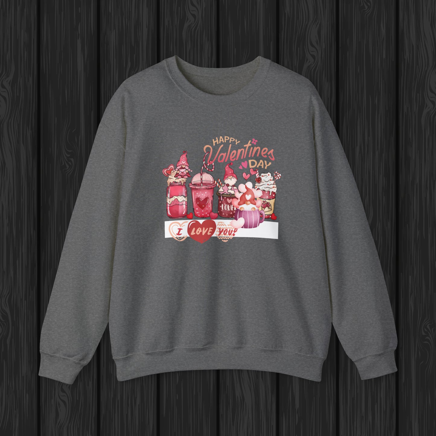 Happy valentines day Unisex Heavy Blend™ Crewneck Sweatshirt