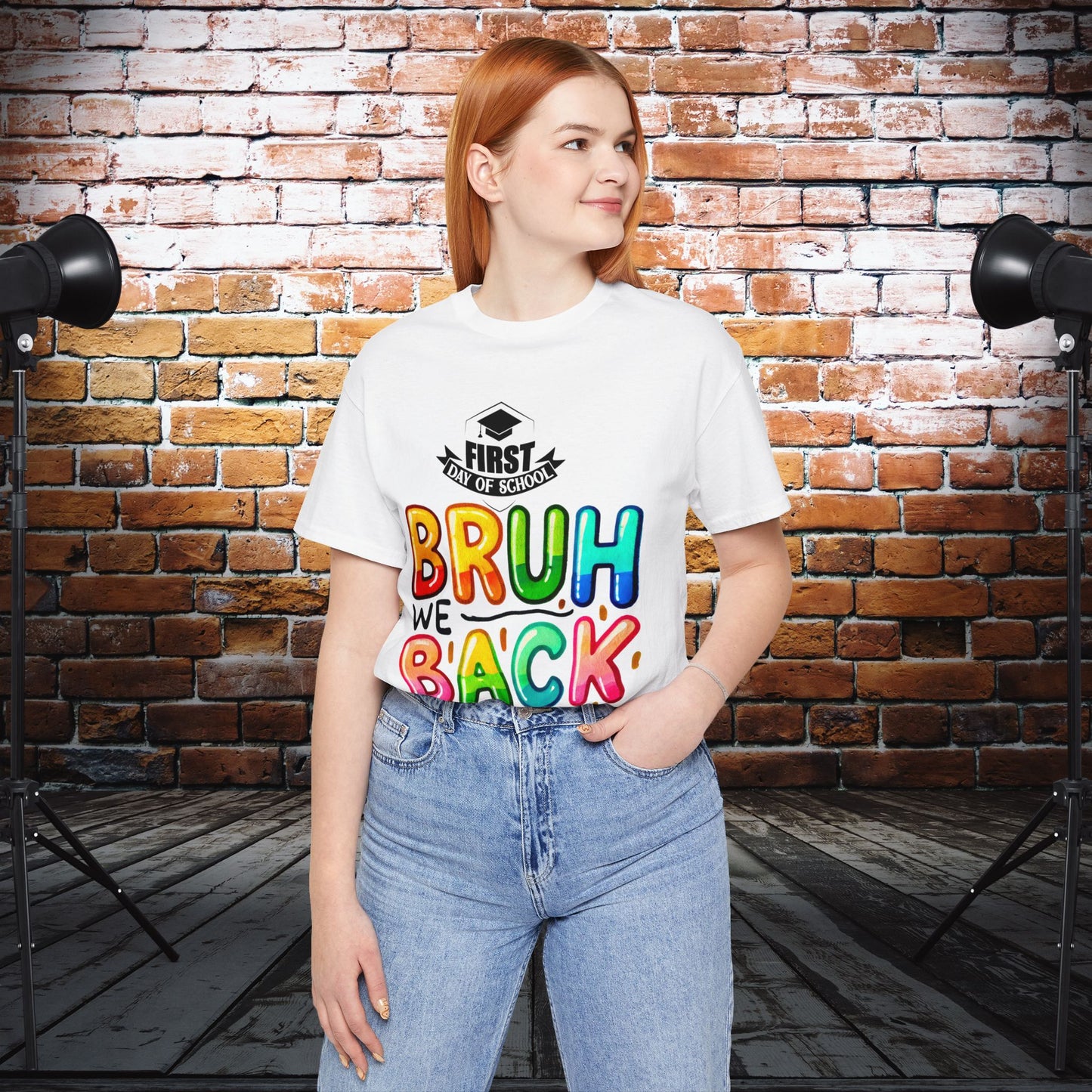 Bruh We Back Teacher T-Shirt, Looking Cool For BackTo School T-Shirt, Hello Teacher T-Shirt, Back To School T-Shirt, Teach Love Inspire Teacher Shirt, Teacher Back To school unisex jersey short sleeve.First Day Vibes T-Shirt.