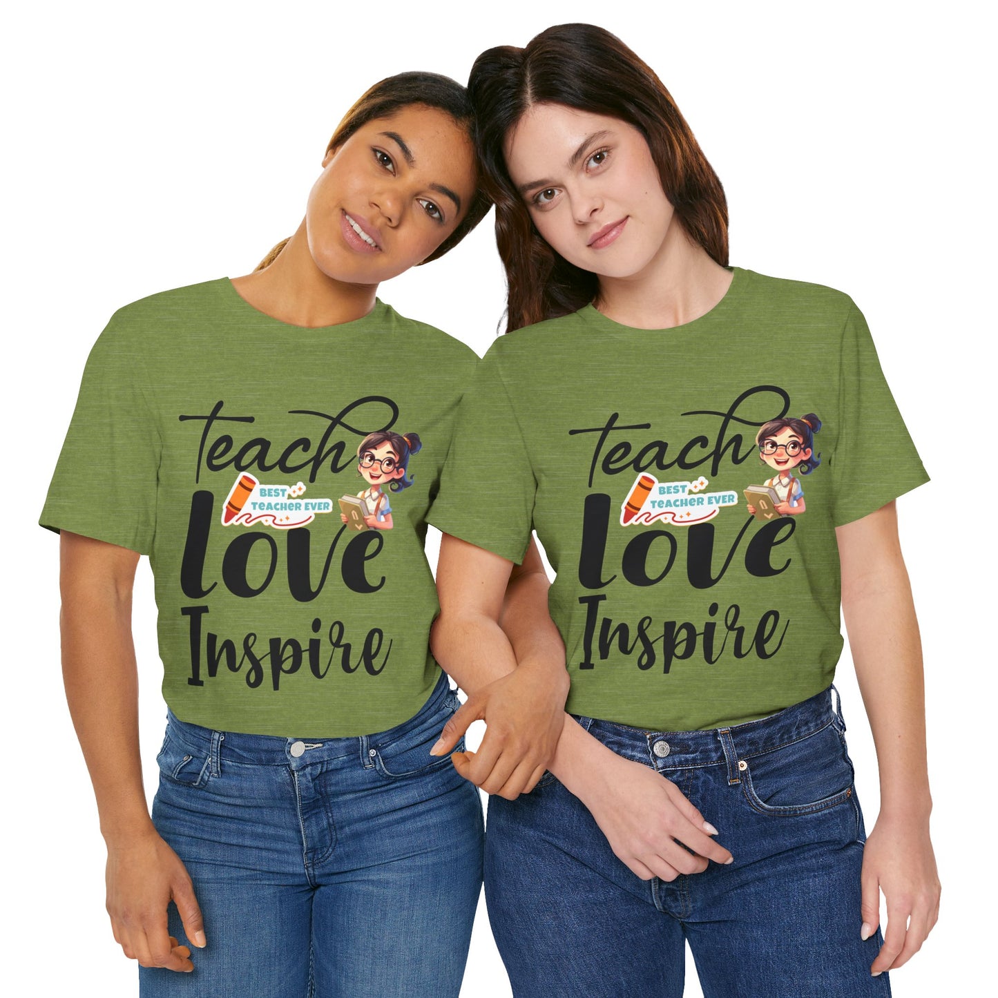 Teach Love Inspire T-shirt, Hello Teacher T-Shirt, Back To School T-Shirt, Teach Love Inspire Teacher Shirt, Teacher Back To school unisex jersey short sleeve.First Day Vibes T-Shirt.