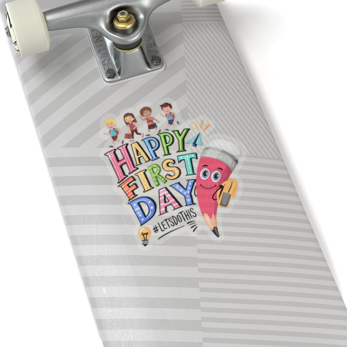 Happy First Day Back To School Kiss-Cut Stickers, First Grade Squad Kiss-Cut Stickers, Gift for First graders, Ready for School, Back to Learning.