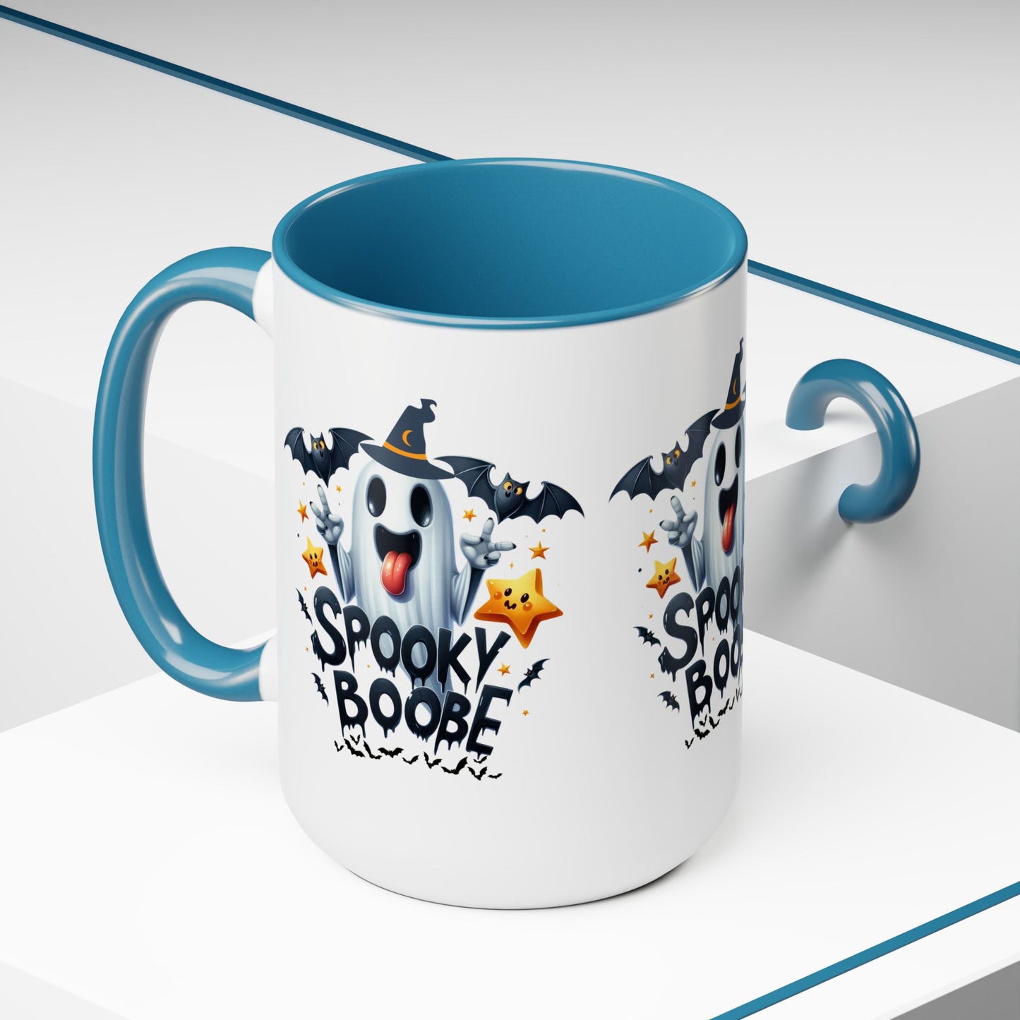 Spooky Boo Happy Halloween Coffee Mug, Let's Go Halloween Coffee Mug, Trick or Treat Halloween Coffee Mug, Cute Ghost Coffee Mug, Spooky Season Halloween Coffee Mug.
