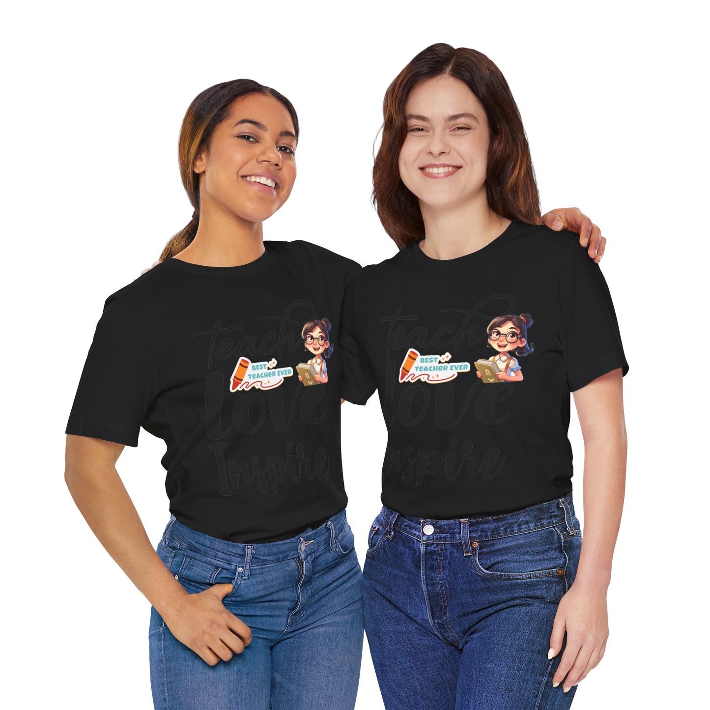 Teach Love Inspire T-shirt, Hello Teacher T-Shirt, Back To School T-Shirt, Teach Love Inspire Teacher Shirt, Teacher Back To school unisex jersey short sleeve.First Day Vibes T-Shirt.