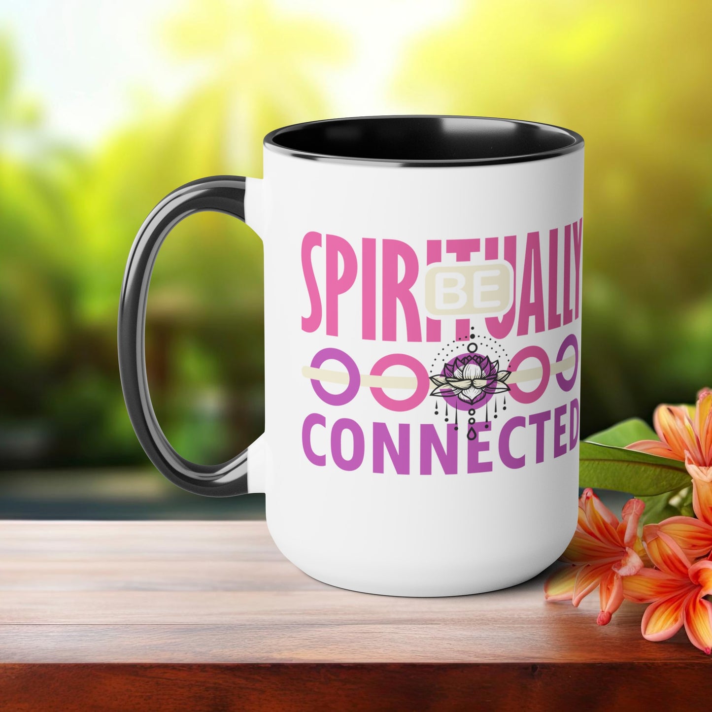 Be Spiritually Connected Yoga Coffee Mug, Cute Yoga Coffee Mug, Yoga lovers Coffee Mug, Yoga Instructor Gift, Gift For Yoga lover, Gift For Yogi.