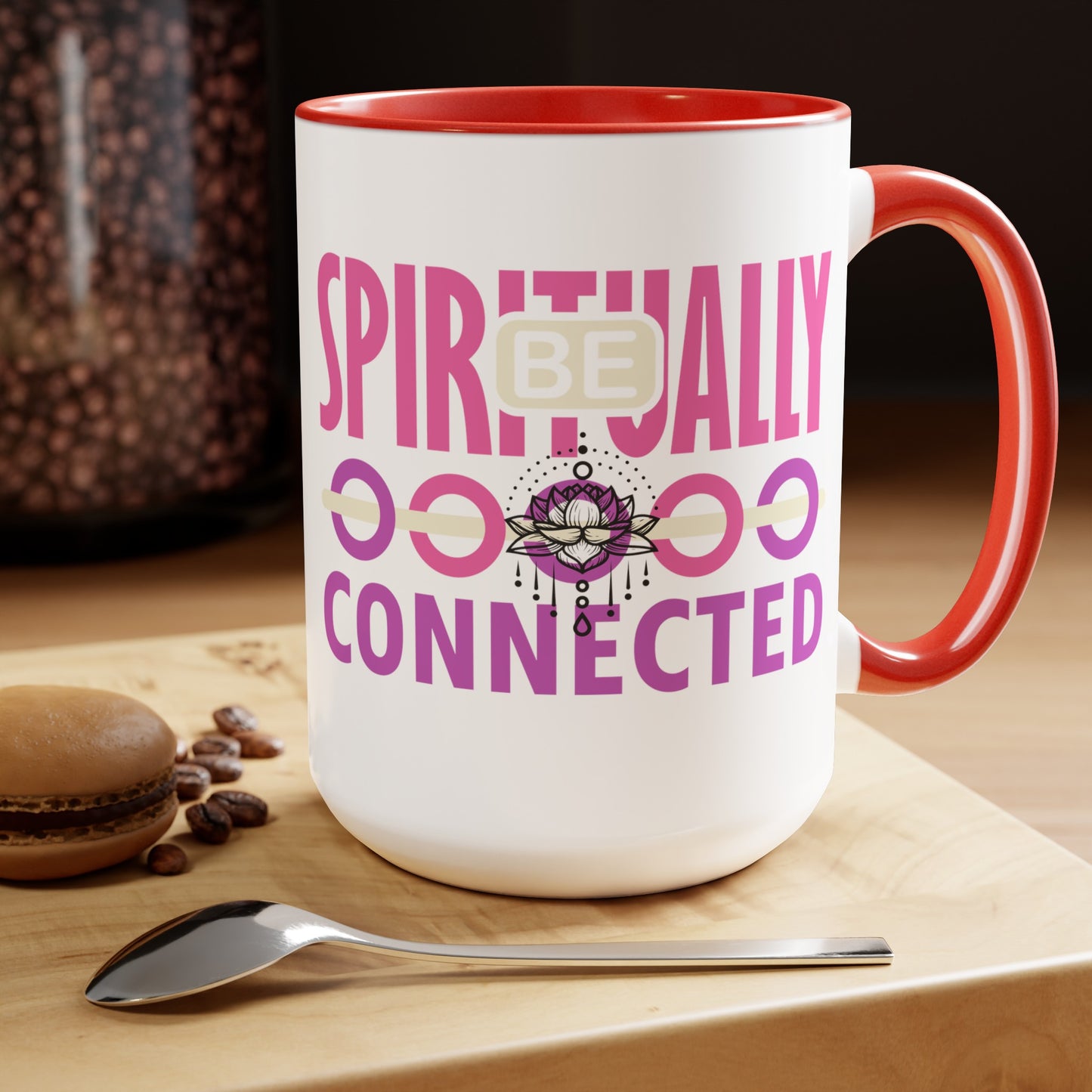 Be Spiritually Connected Yoga Coffee Mug, Cute Yoga Coffee Mug, Yoga lovers Coffee Mug, Yoga Instructor Gift, Gift For Yoga lover, Gift For Yogi.