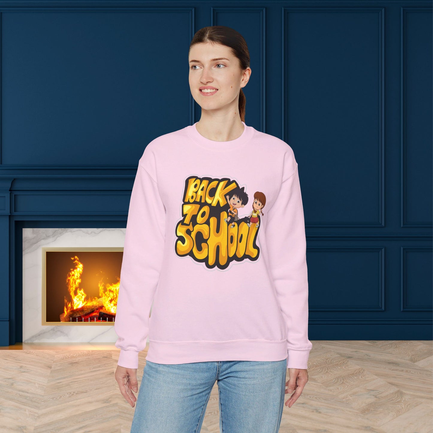 Back To school unisex heavy blend crewneck sweatshirt, We Love Teachers Sweatshirt,Teacher Back To school Sweatshirt. First Day Vibes Sweatshirt.