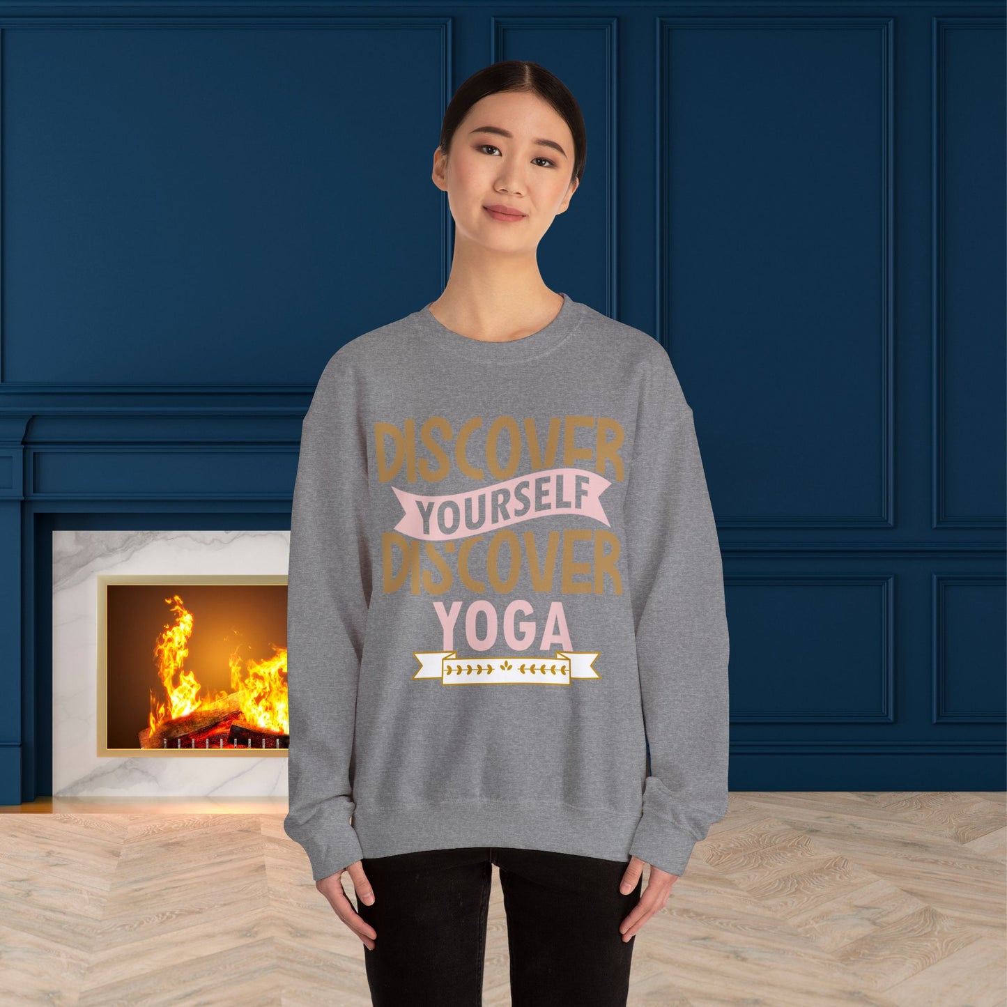 Yoga unisex heavy blend crewneck sweatshirt,Yoga workout Sweatshirt,Yoga lovers Sweatshirt, Yoga Instructor Gift, Gym Sweatshirt, Gift For Yoga lovers, Gift For Yogi.