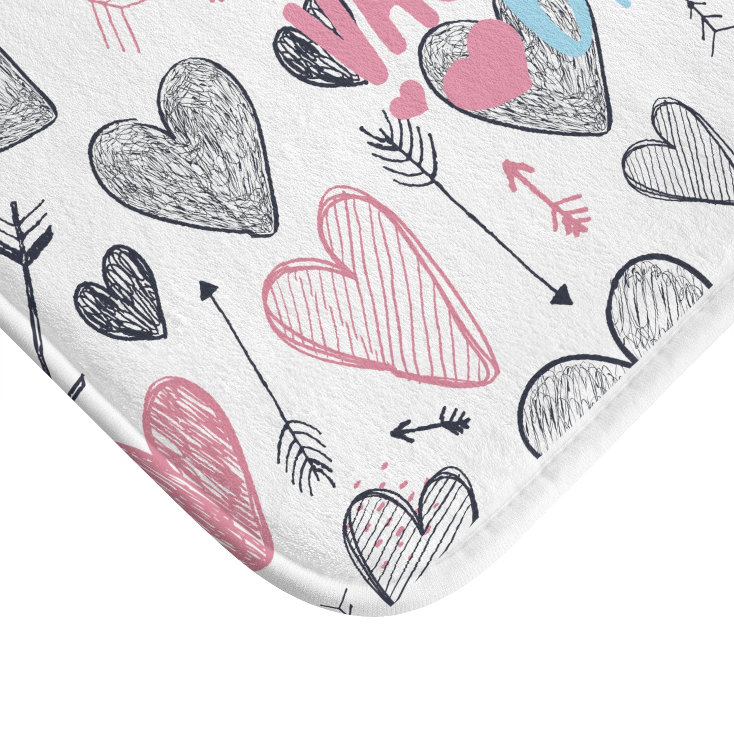 Happy Valentines Day Bath Mat
