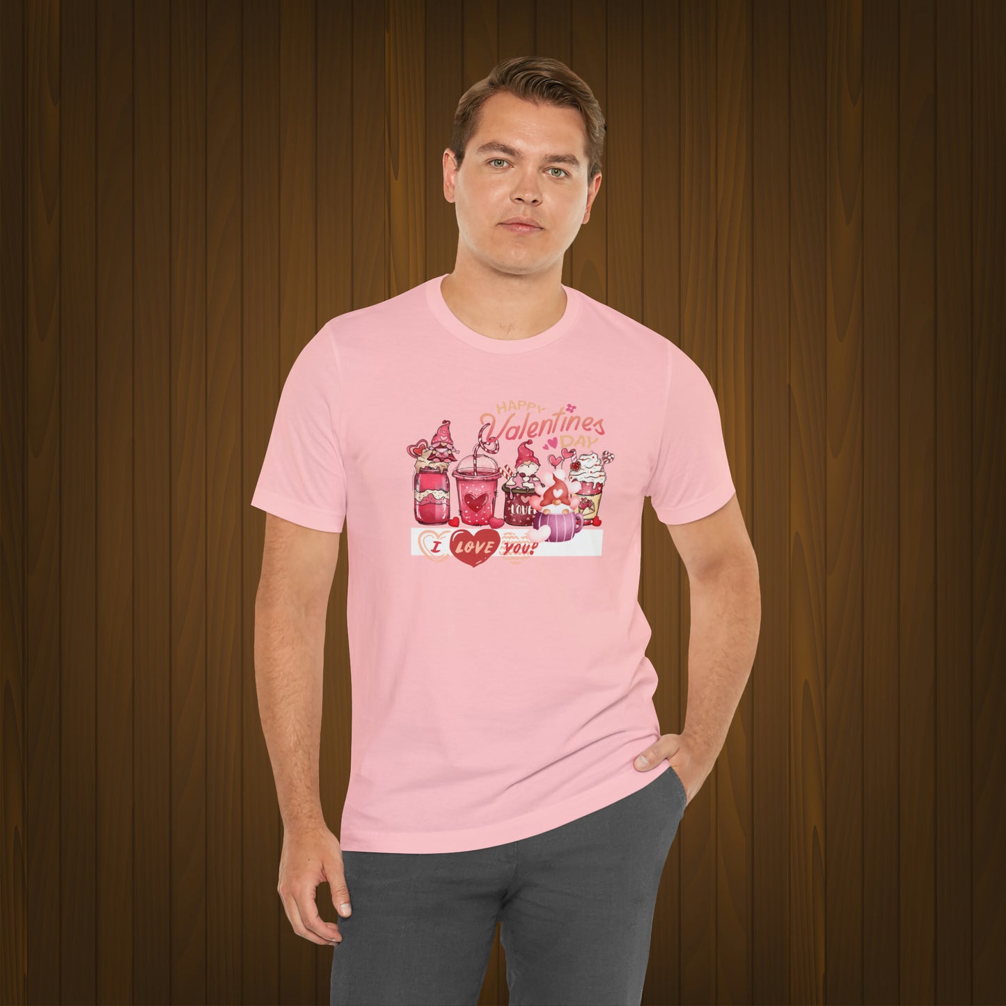 Happy valentines day Unisex Jersey Short Sleeve Tee