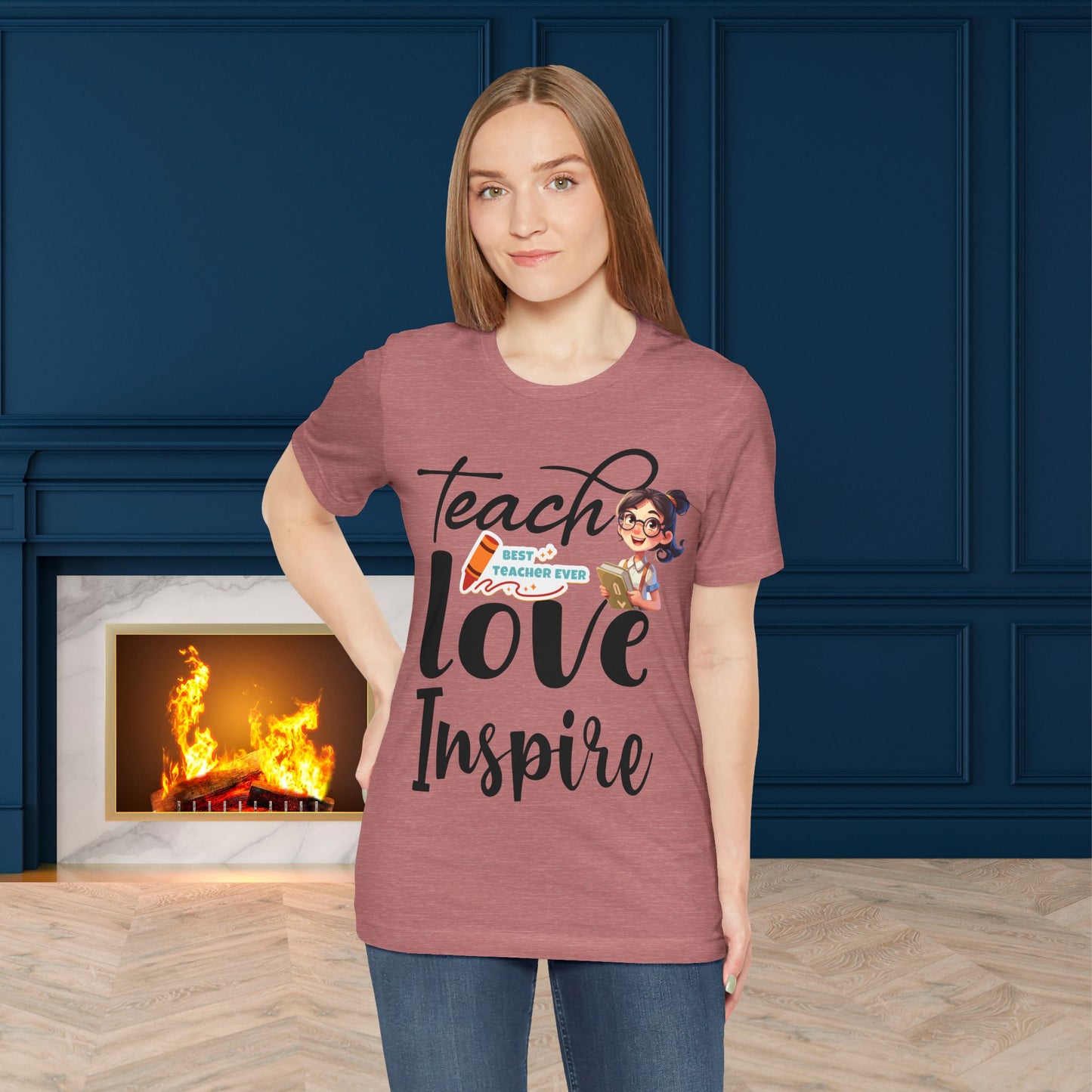 Teach Love Inspire T-shirt, Hello Teacher T-Shirt, Back To School T-Shirt, Teach Love Inspire Teacher Shirt, Teacher Back To school unisex jersey short sleeve.First Day Vibes T-Shirt.