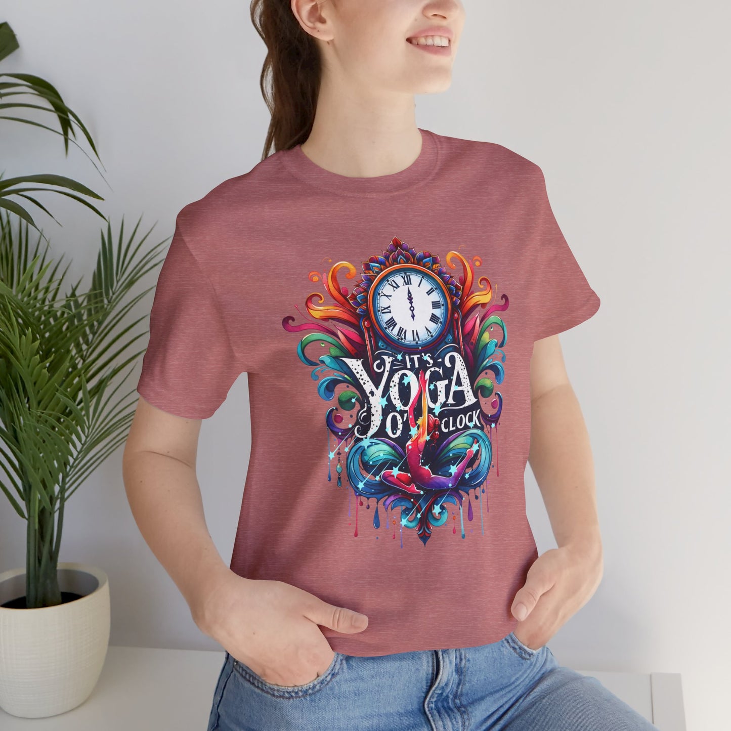 It's Yoga O'clock Yoga T-Shirt, Cute Yoga workout Shirt, Yoga lovers T-shirt, Yoga Instructor Gift, Gym shirt, Gift For Yoga lover, Gift For Yogi.