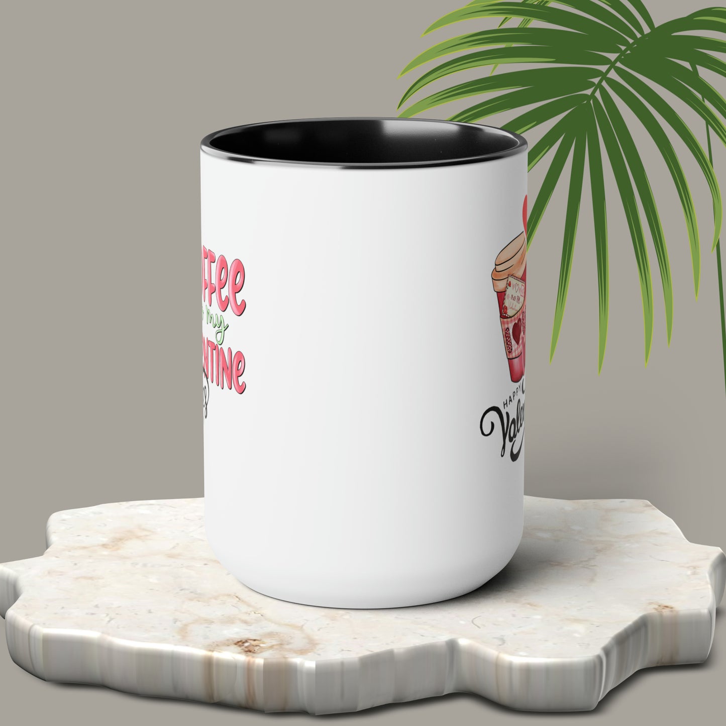 Happy valentines day Two-Tone Coffee Mugs, 15oz