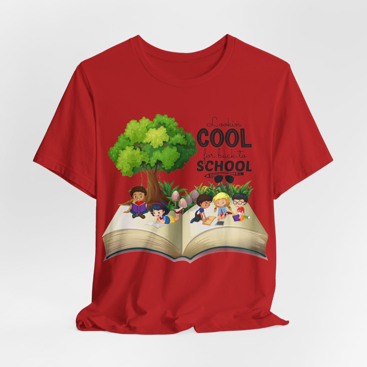 Looking Cool For BackTo School T-Shirt, Hello Teacher T-Shirt, Back To School T-Shirt, Teach Love Inspire Teacher Shirt, Teacher Back To school unisex jersey short sleeve.First Day Vibes T-Shirt.