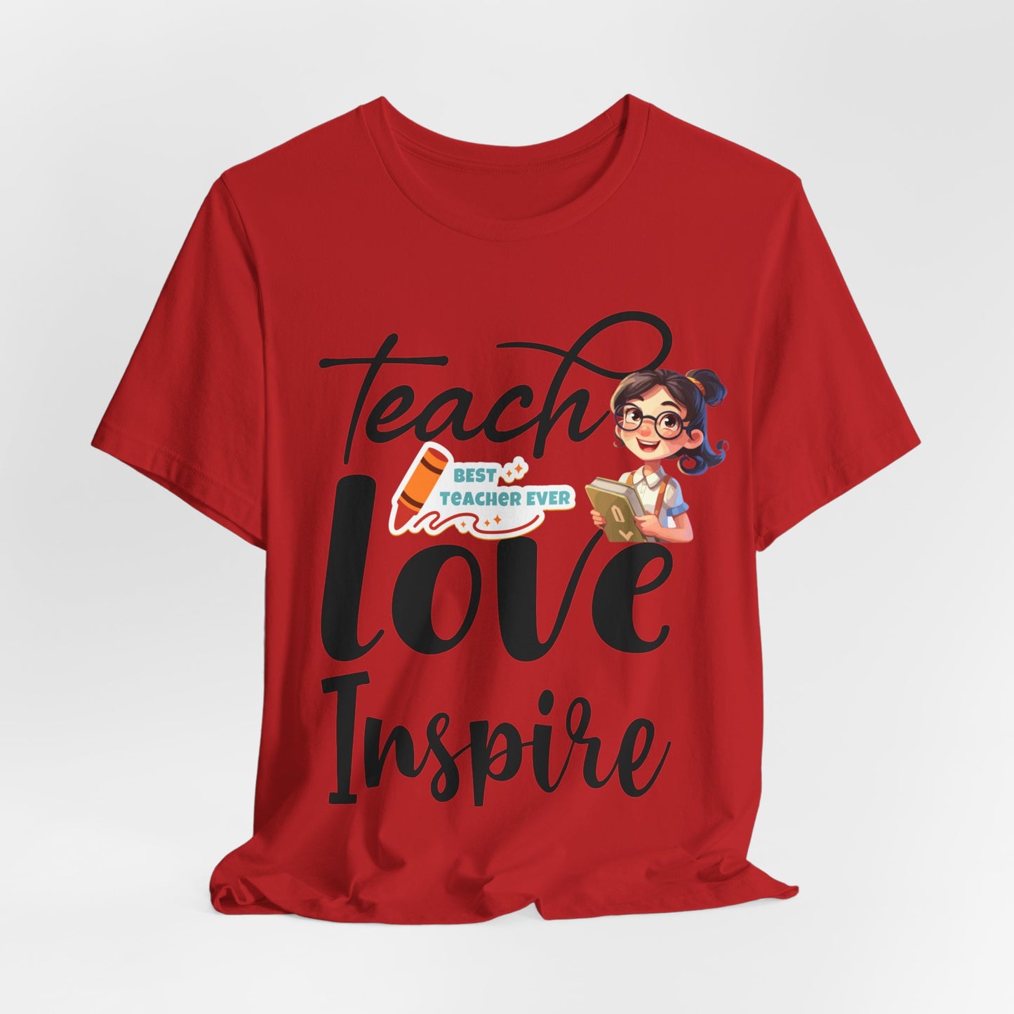 Teach Love Inspire T-shirt, Hello Teacher T-Shirt, Back To School T-Shirt, Teach Love Inspire Teacher Shirt, Teacher Back To school unisex jersey short sleeve.First Day Vibes T-Shirt.