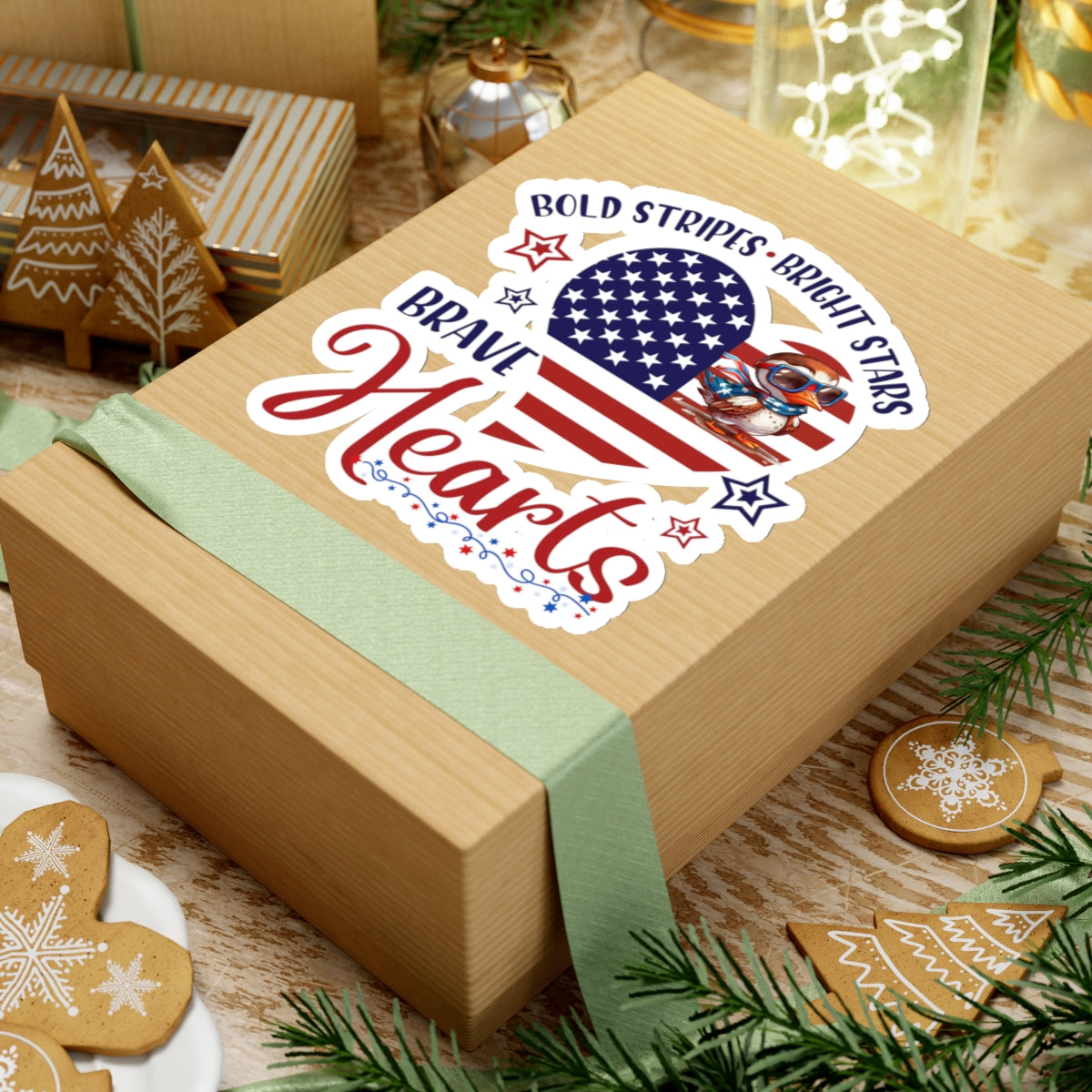 Happy 4th Of July Kiss-Cut Stickers, America, Flag, Peace Love America. Proud To Be An American, Red White Blue stickers. God Bless America Stickers.
