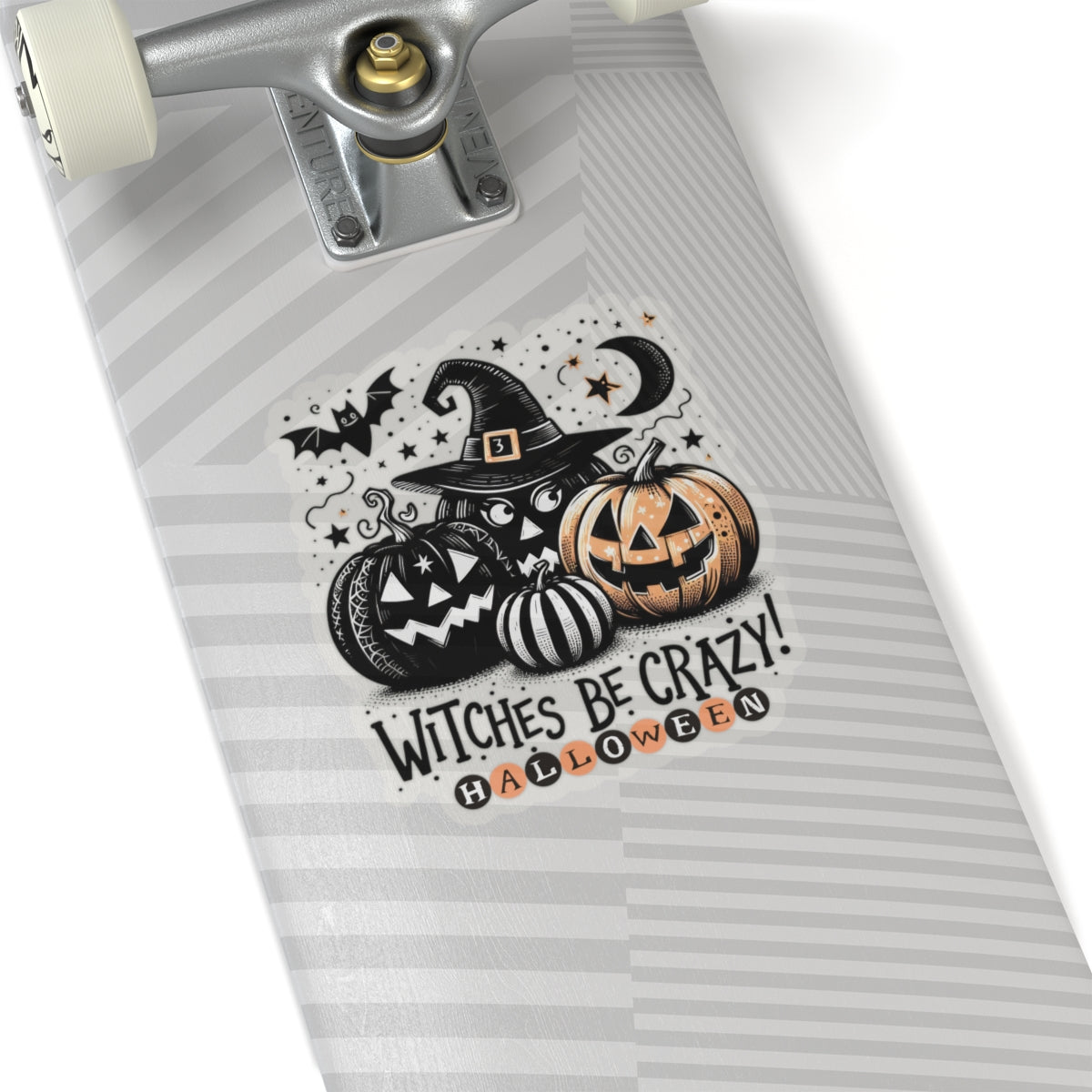 Witches Be Crazy Kiss-Cut Stickers, Happy Halloween Kiss-Cut Stickers, Spooky Season Kiss-Cut Stickers, Cute Cat Halloween Kiss-Cut Stickers.