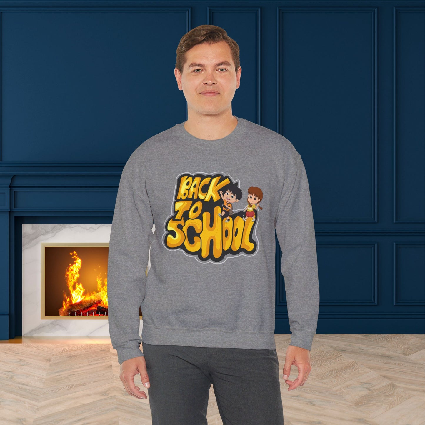 Back To school unisex heavy blend crewneck sweatshirt, We Love Teachers Sweatshirt,Teacher Back To school Sweatshirt. First Day Vibes Sweatshirt.