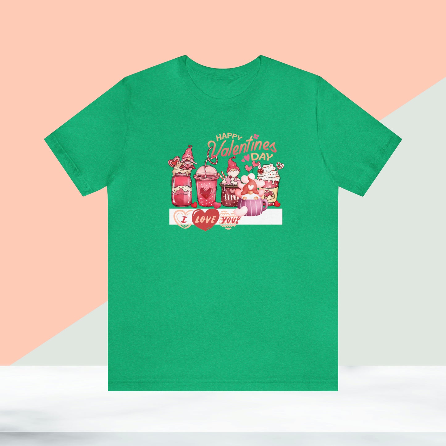 Happy valentines day Unisex Jersey Short Sleeve Tee