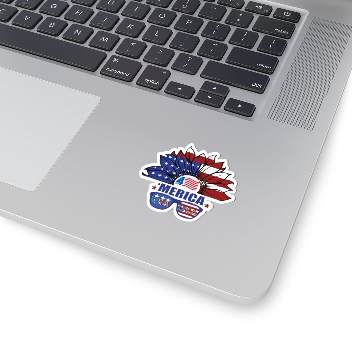 Happy 4th Of July Kiss-Cut Stickers, America, Flag, Peace Love America. Proud To Be An American, Red White Blue stickers.