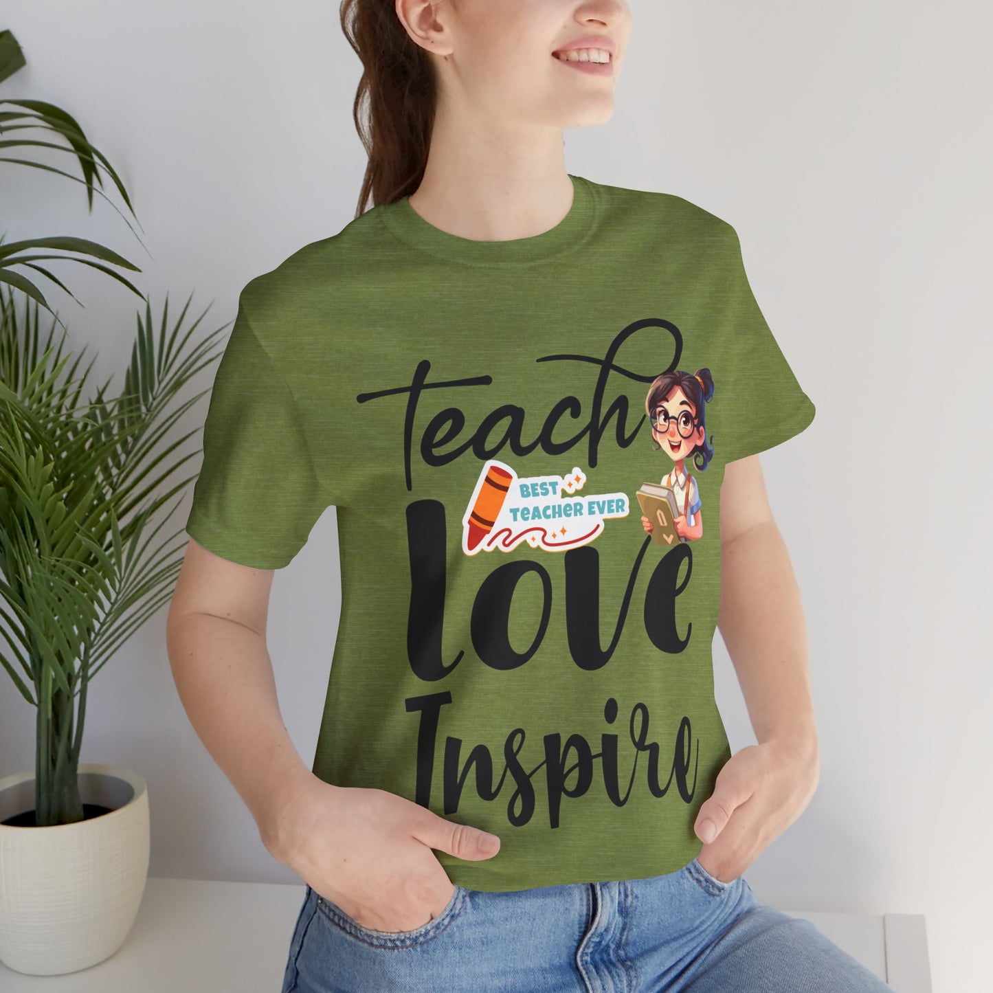 Teach Love Inspire T-shirt, Hello Teacher T-Shirt, Back To School T-Shirt, Teach Love Inspire Teacher Shirt, Teacher Back To school unisex jersey short sleeve.First Day Vibes T-Shirt.