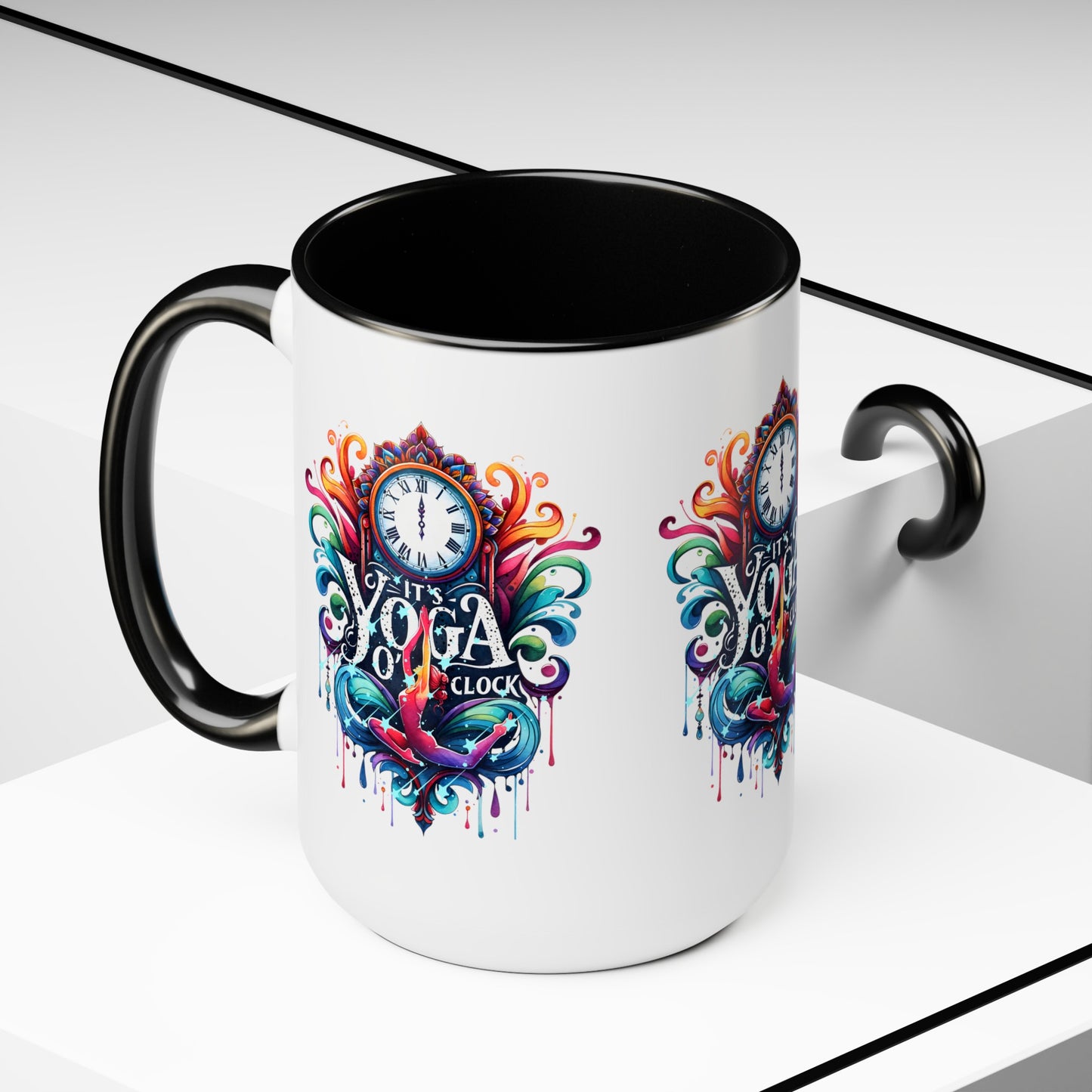It's Yoga O'clock Yoga Coffee Mug, Cute Yoga Coffee Mug, Yoga lovers Coffee Mug, Yoga Instructor Gift, Gift For Yoga lover, Gift For Yogi.