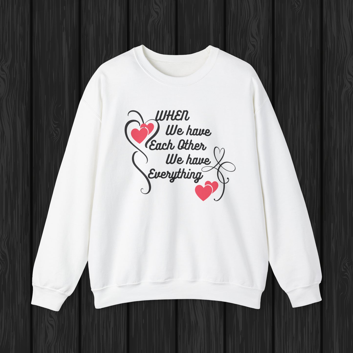 Happy valentines day Unisex Heavy Blend™ Crewneck Sweatshirt