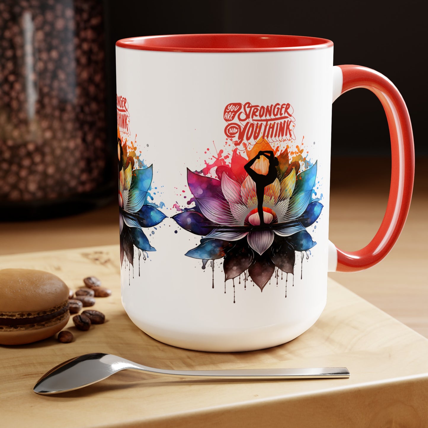 You Are stronger Then You Think Yoga Coffee Mug, Cute Yoga Coffee Mug, Yoga lovers Coffee Mug, Yoga Instructor Gift, Gift For Yoga lover, Gift For Yogi.