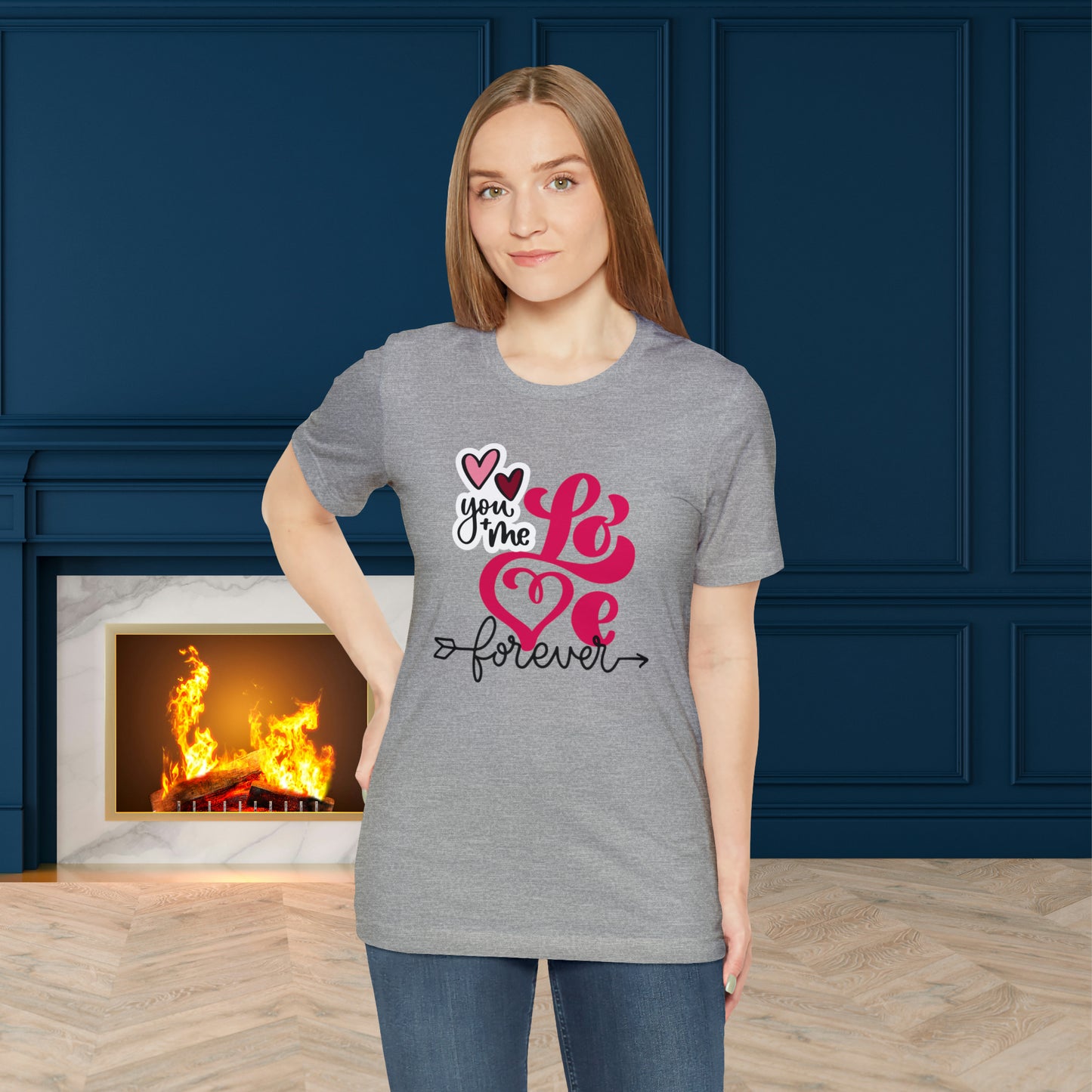 Happy valentines day Unisex Jersey Short Sleeve Tee