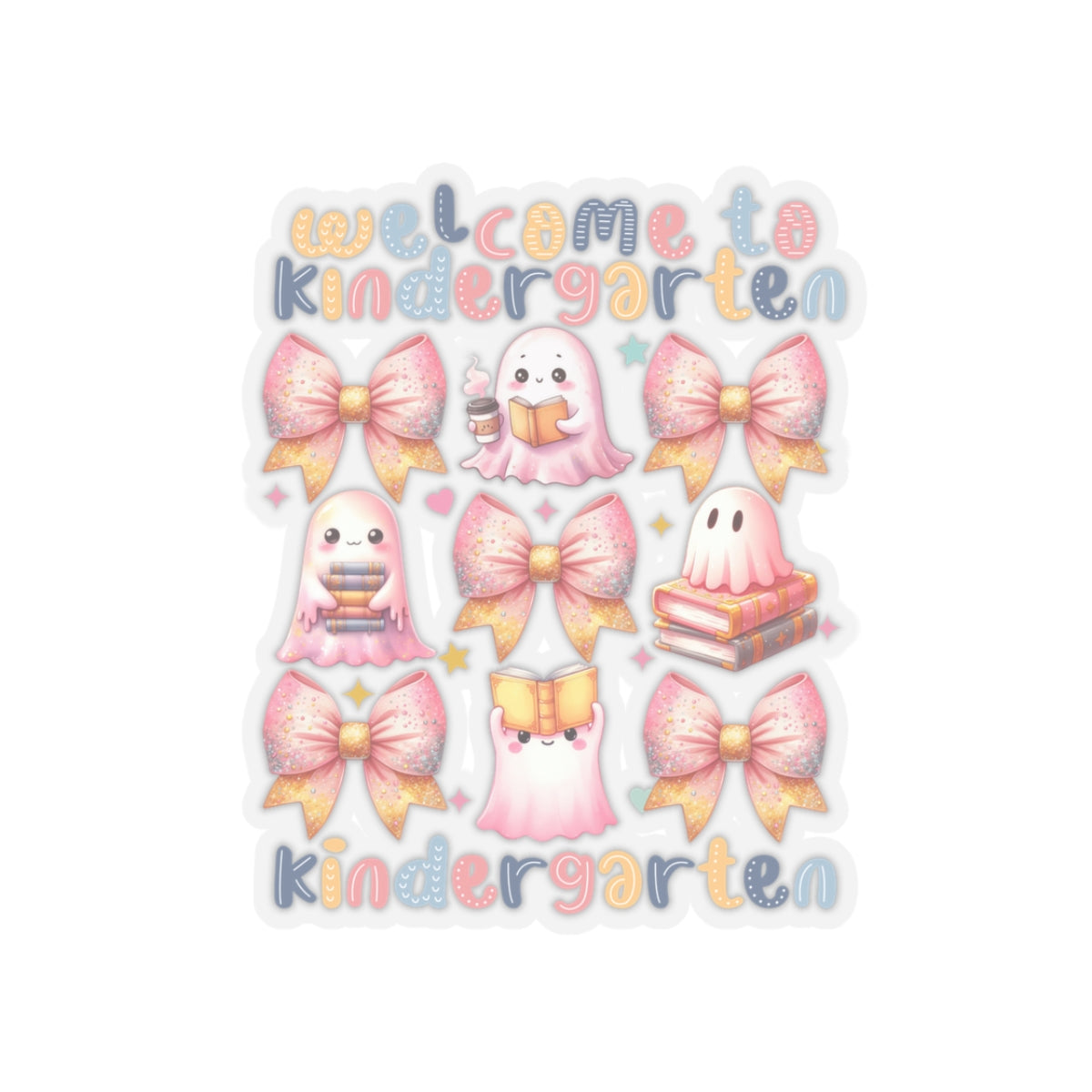 Back To School Kiss-Cut Stickers, First Grade Squad Kiss-Cut Stickers, Gift for First graders, Ready for School, Back to Learning.