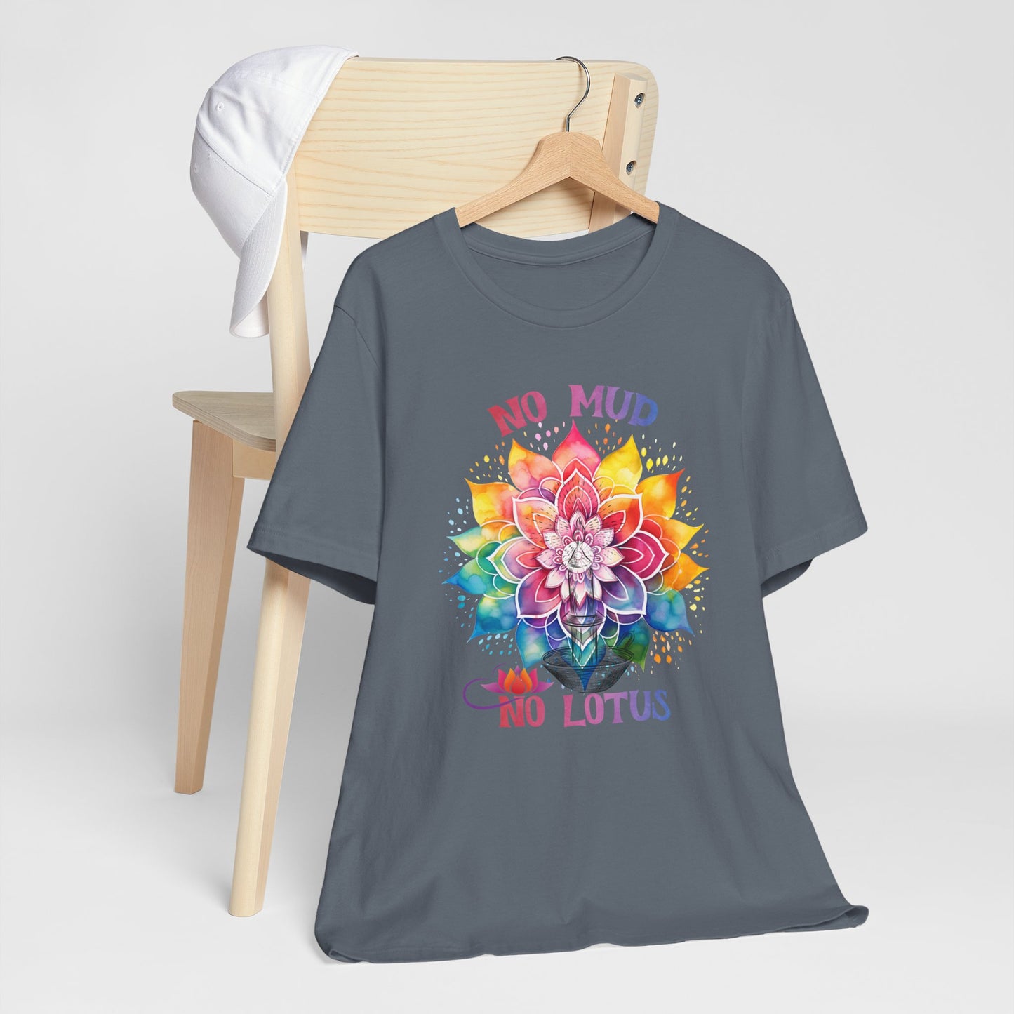 No Mud No Lotus Yoga T-Shirt, Cute Yoga workout Shirt, Yoga lovers T-shirt, Yoga Instructor Gift, Gym shirt, Gift For Yoga lover, Gift For Yogi.