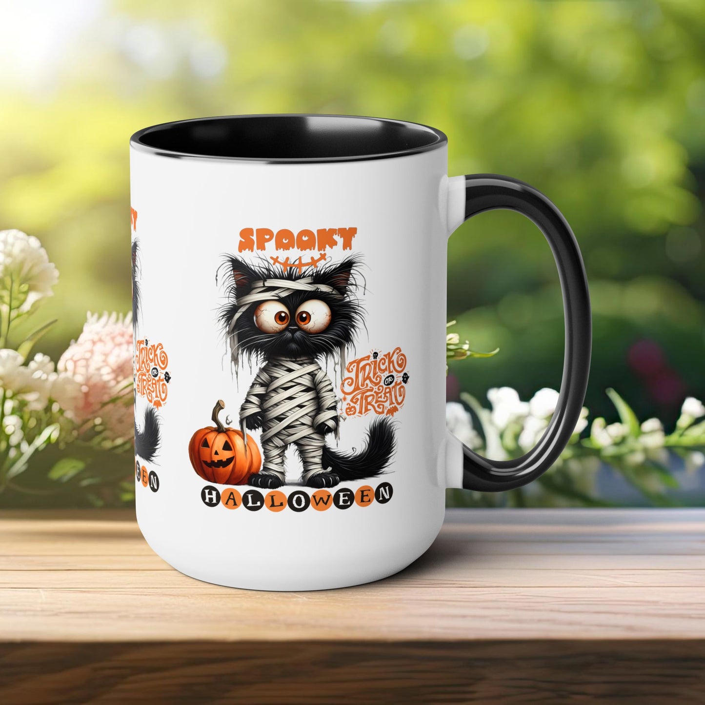 Spooky Halloween Coffee Mug, Let's Go Halloween Coffee Mug, Trick or Treat Halloween Coffee Mug, Cute Ghost Coffee Mug, Spooky Season Halloween Coffee Mug.