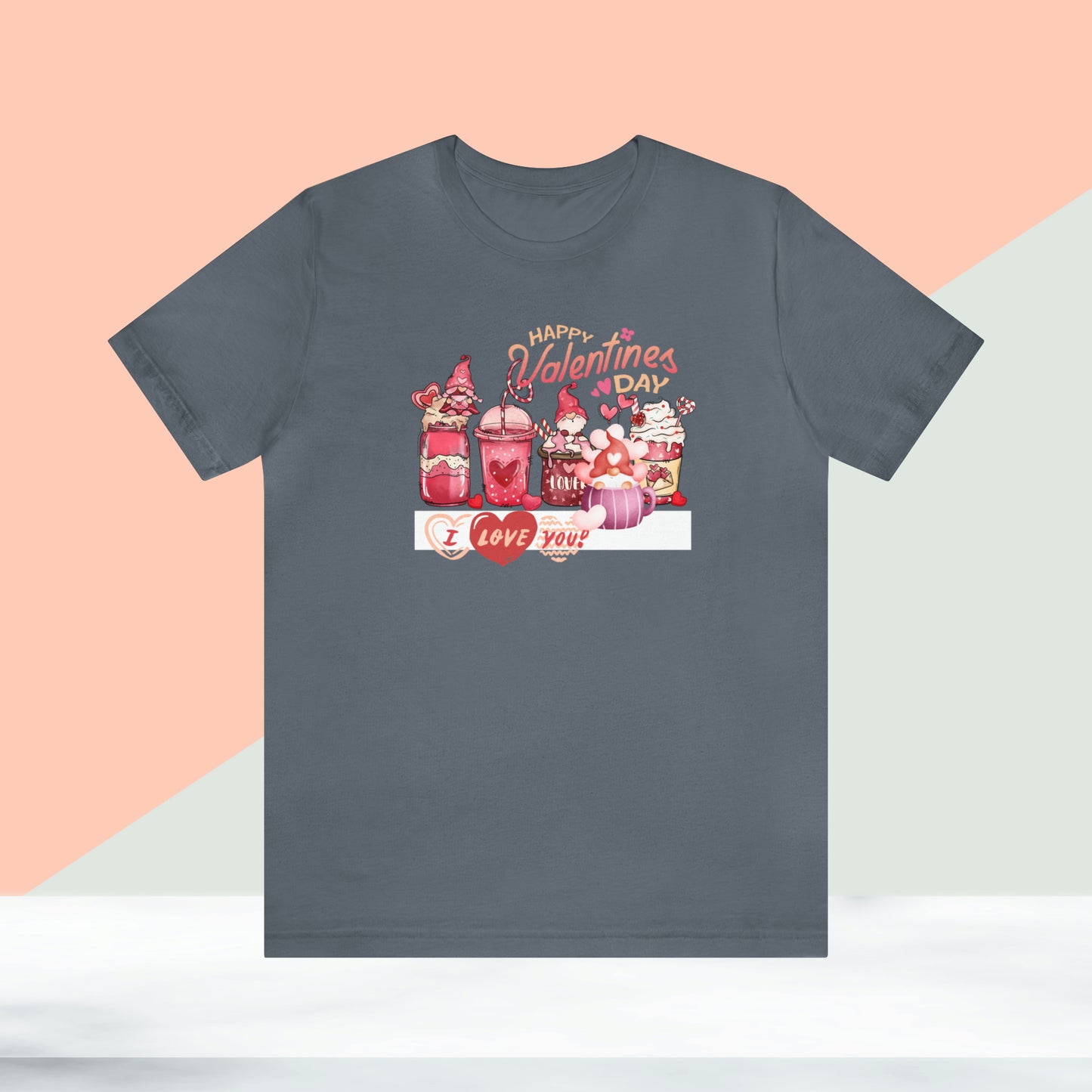 Happy valentines day Unisex Jersey Short Sleeve Tee