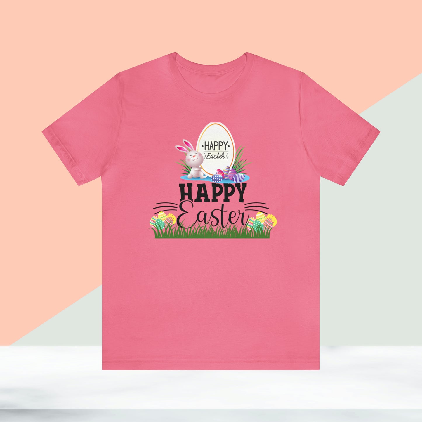 Happy Easter Unisex Jersey Short Sleeve Tee