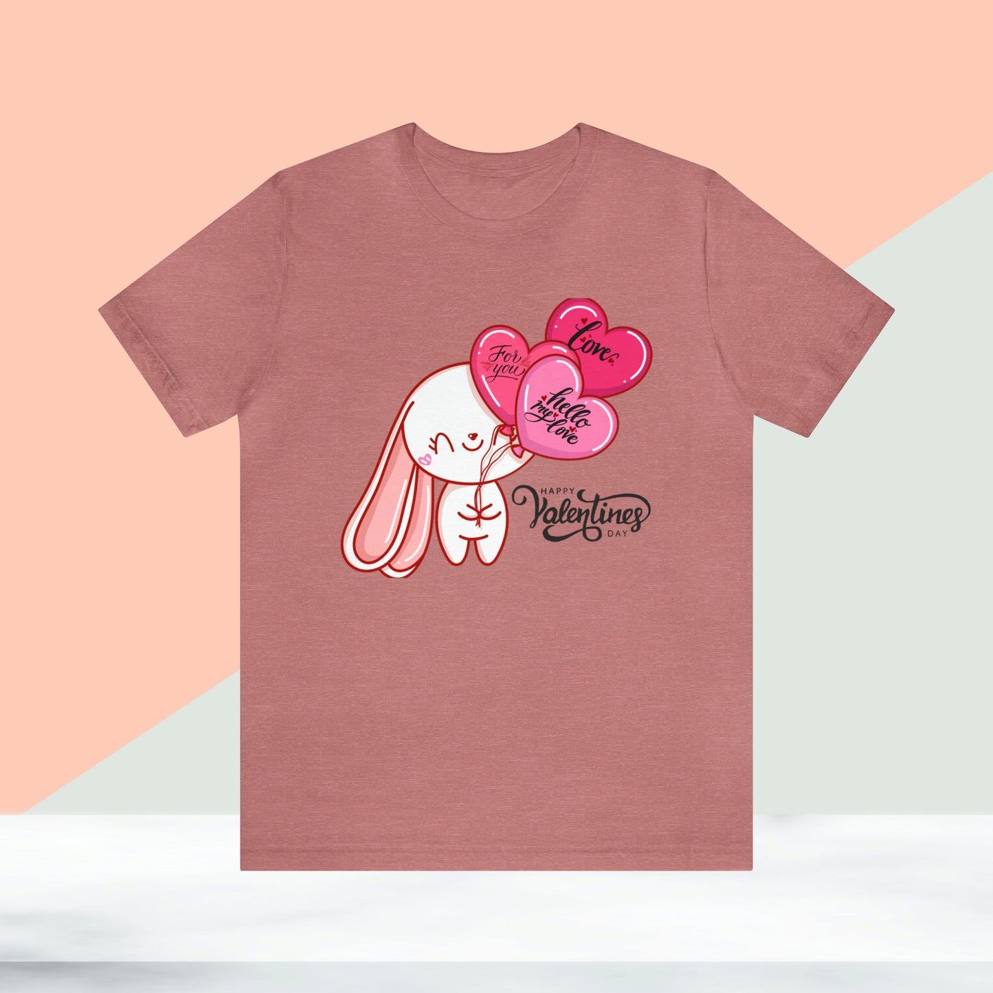 Happy valentines day Unisex Jersey Short Sleeve Tee