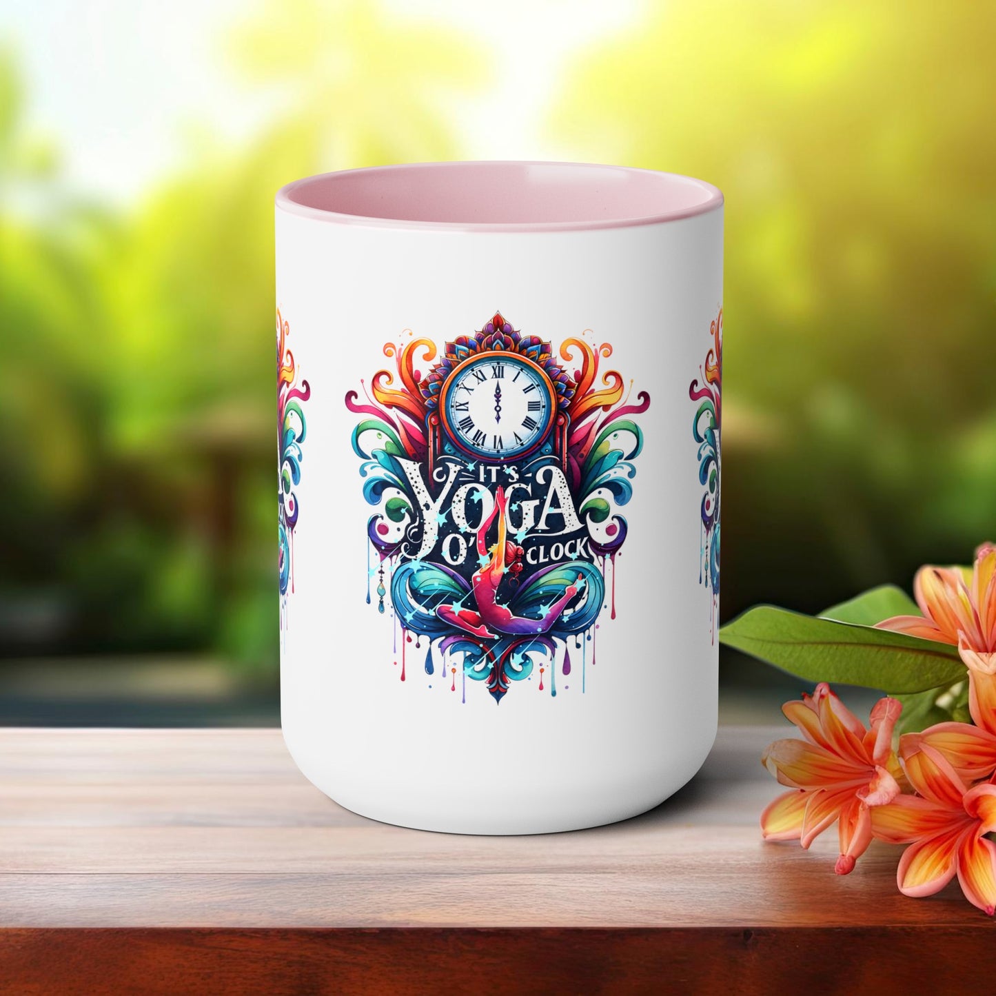 It's Yoga O'clock Yoga Coffee Mug, Cute Yoga Coffee Mug, Yoga lovers Coffee Mug, Yoga Instructor Gift, Gift For Yoga lover, Gift For Yogi.