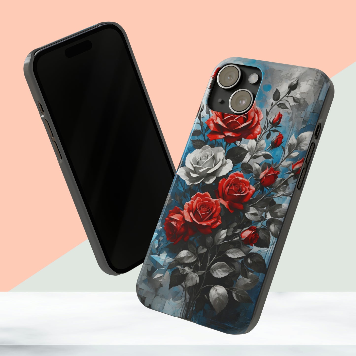 Vintage Floral painting iPhone 15 Phone Cases.