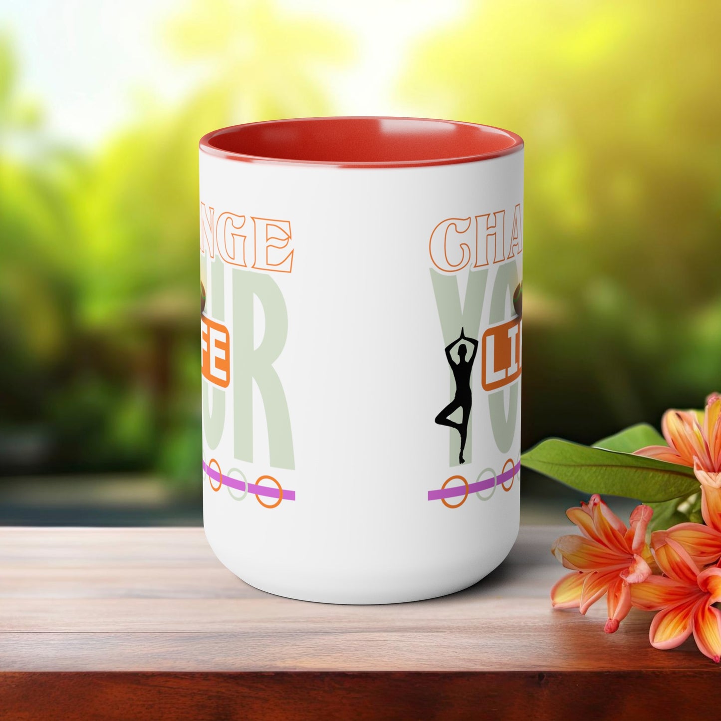 Change your Life Yoga Coffee Mug, Cute Yoga Coffee Mug, Yoga lovers Coffee Mug, Yoga Instructor Gift, Gift For Yoga lover, Gift For Yogi.