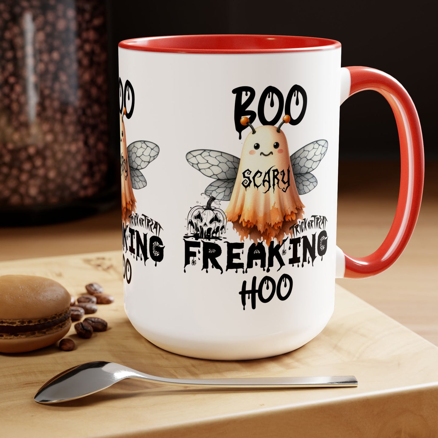 Boo Freaking Hoo Halloween Coffee Mug, Let's Go Halloween Coffee Mug, Trick or Treat Halloween Coffee Mug, Cute Skeleton Coffee Mug, Spooky Season Halloween Coffee Mug.