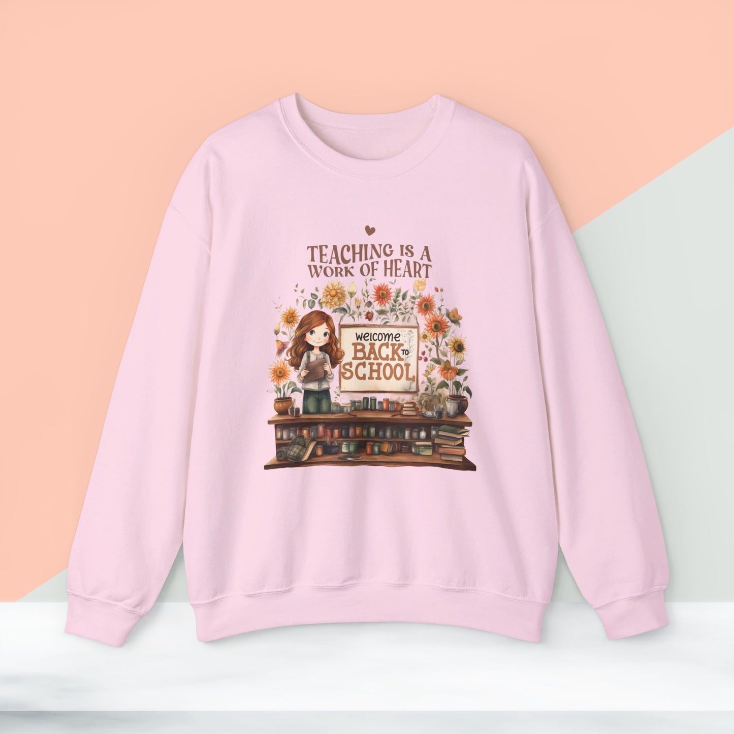We Love Teachers Sweatshirt, Back To school unisex heavy blend crewneck sweatshirt, Teacher Back To school Sweatshirt. First Day Vibes Sweatshirt.