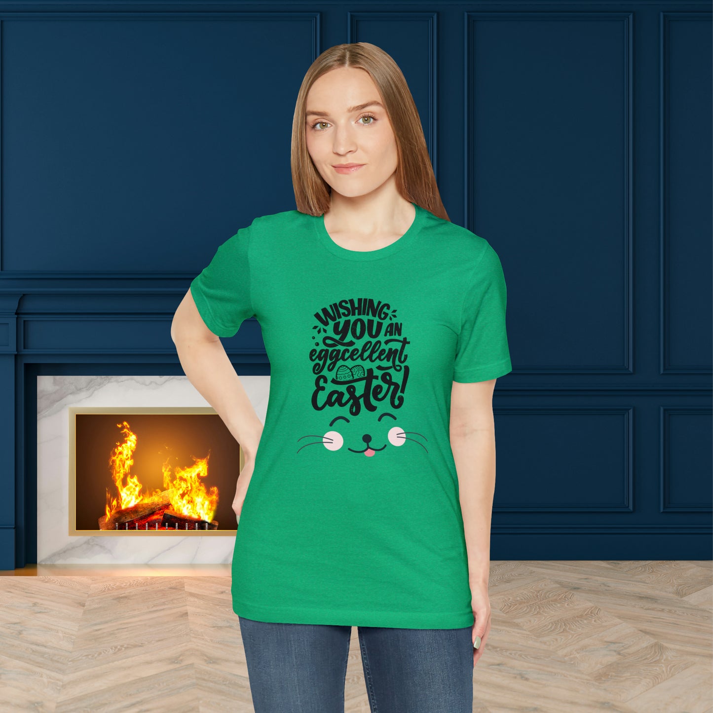 Happy Easter Unisex Jersey Short Sleeve Tee