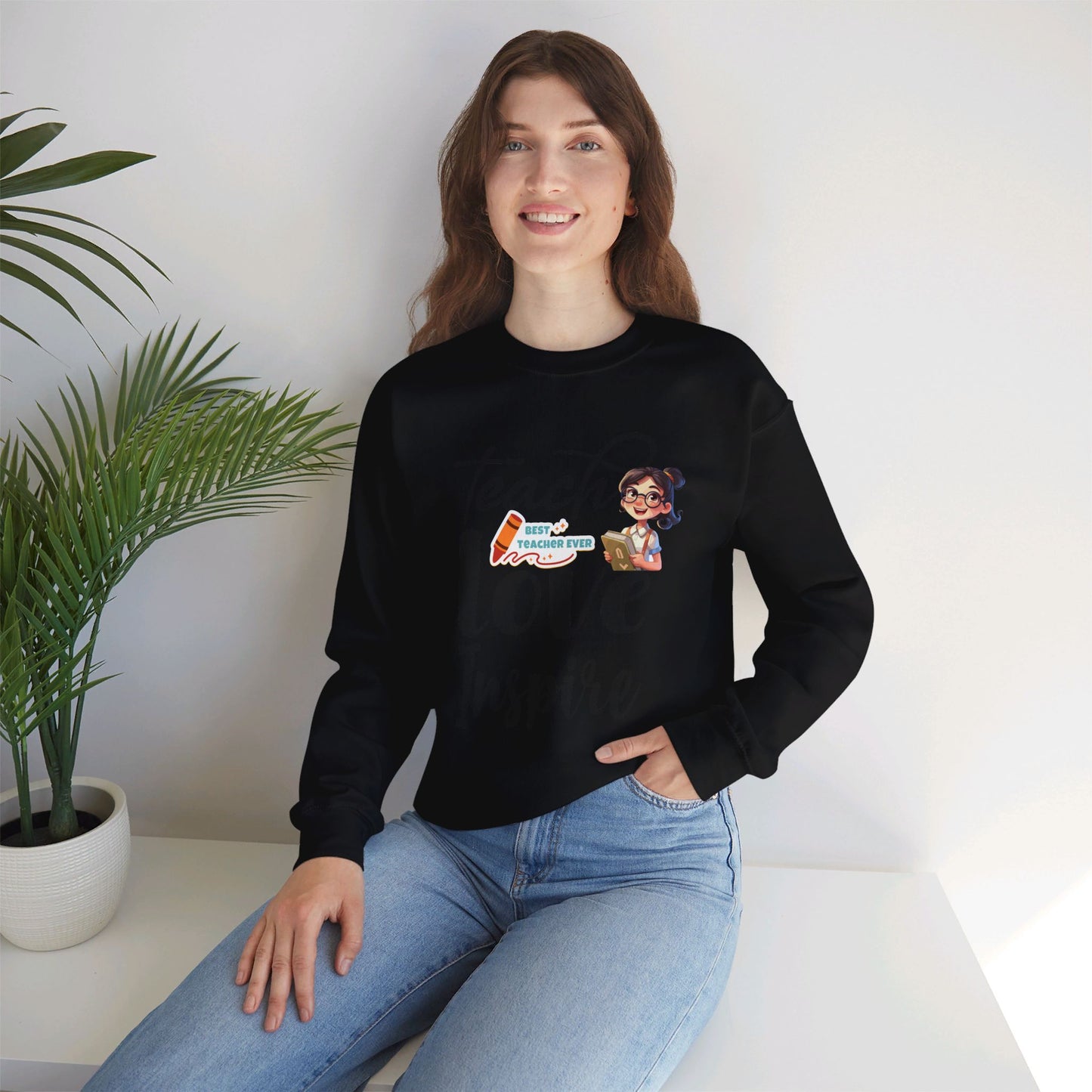 We Love Teachers Sweatshirt, Back To school unisex heavy blend crewneck sweatshirt, Teacher Back To school Sweatshirt. First Day Vibes Sweatshirt.
