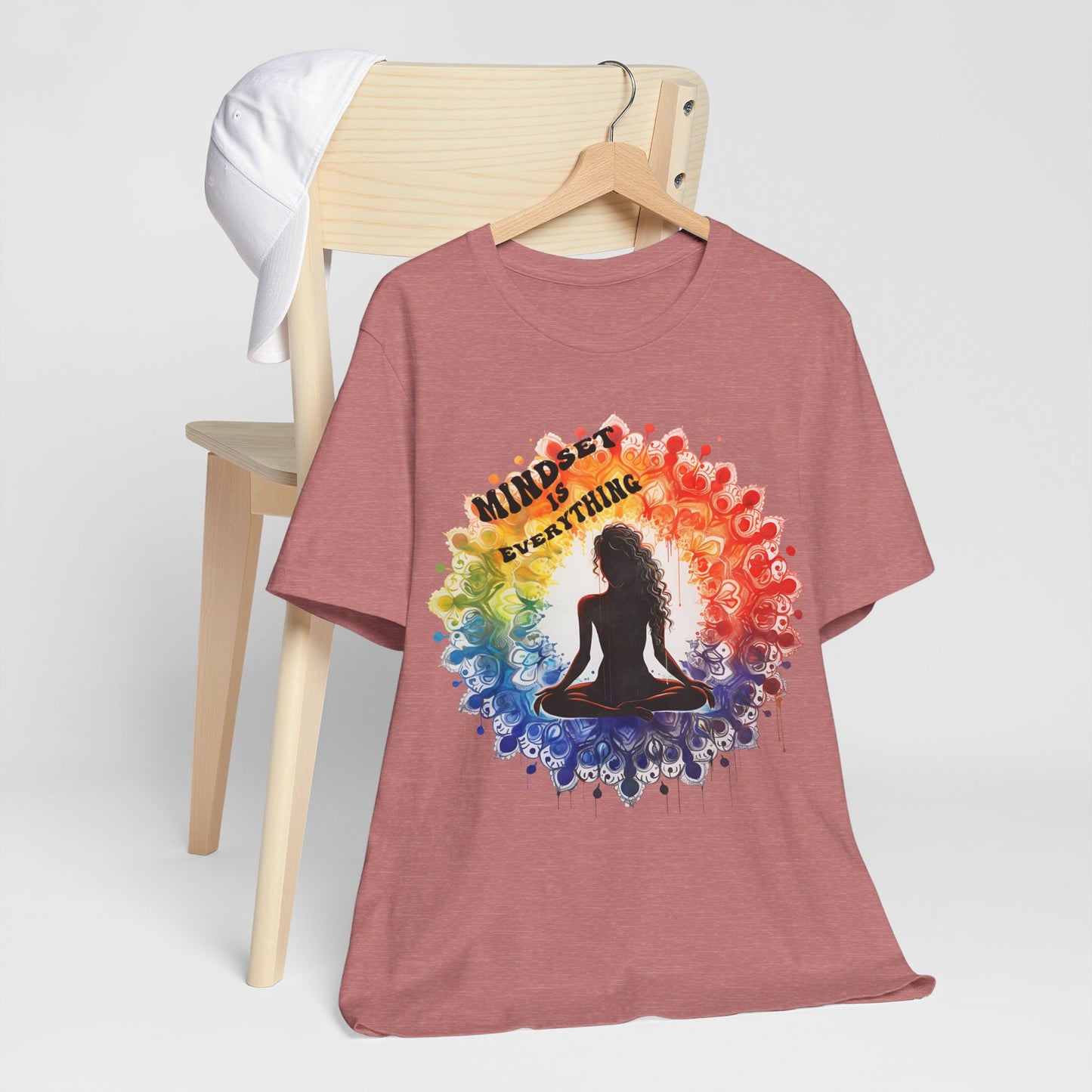 Mindset Is Everything Yoga T-Shirt, Cute Yoga workout Shirt, Yoga lovers T-shirt, Yoga Instructor Gift, Gym shirt, Gift For Yoga lover, Gift For Yogi.