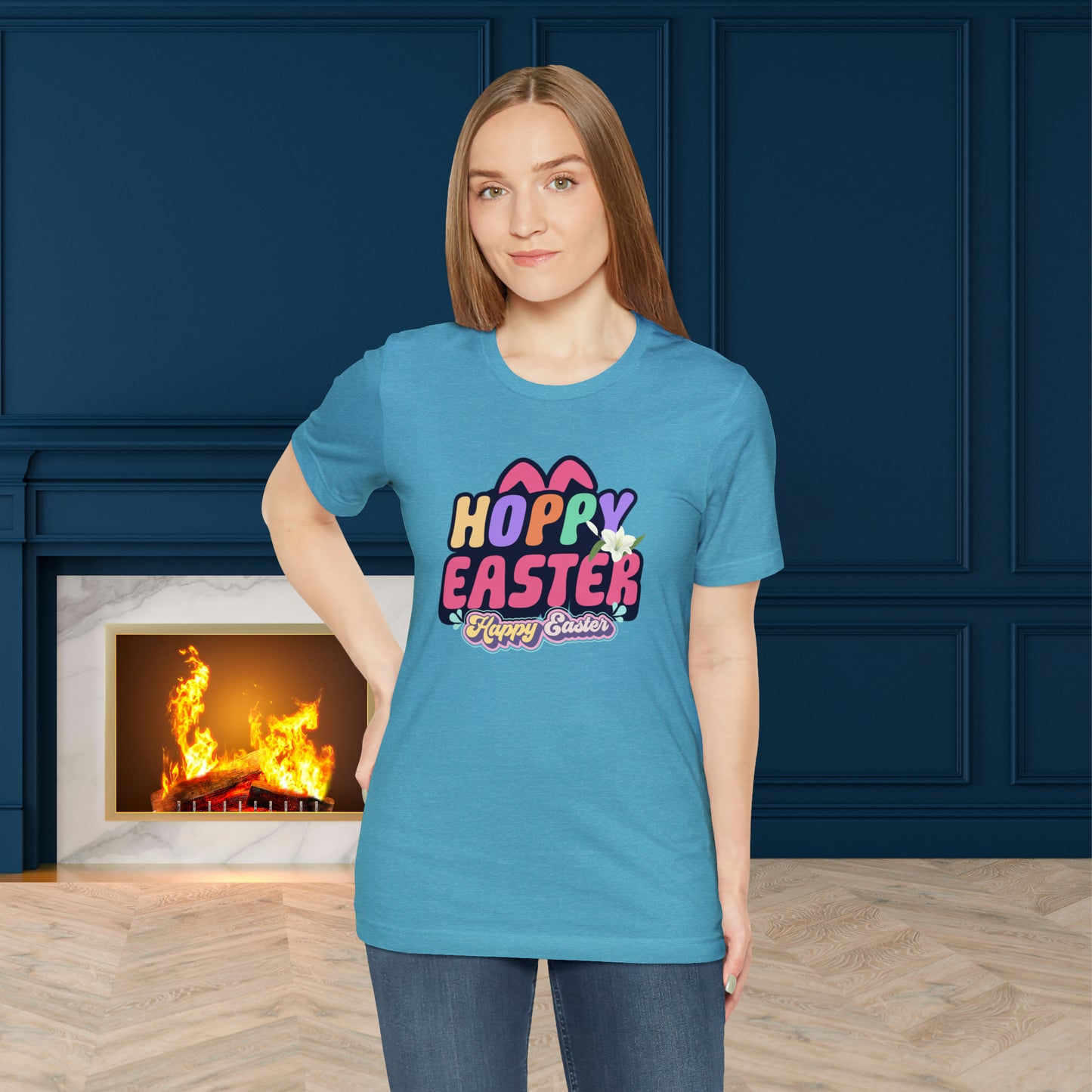 Happy Easter Unisex Jersey Short Sleeve Tee