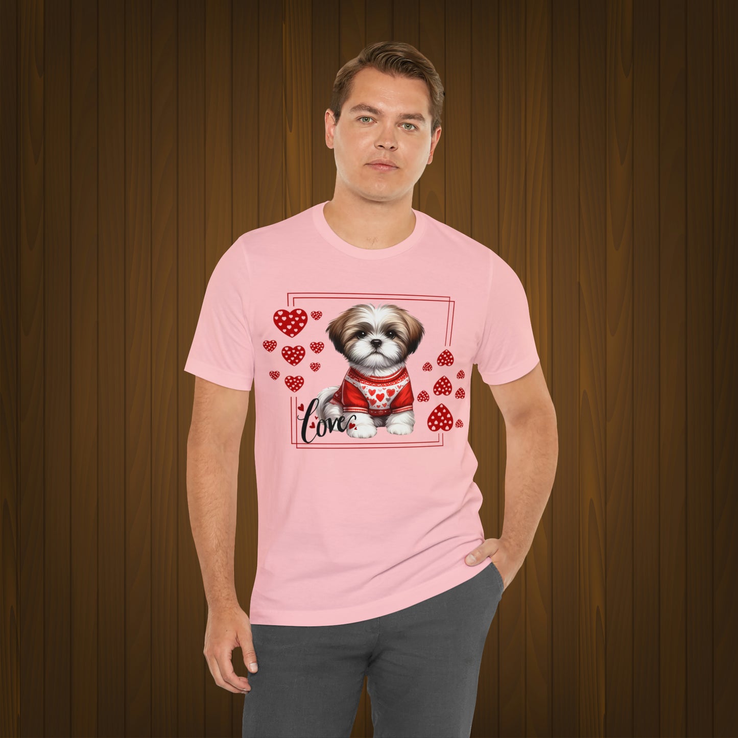 Happy valentines day Unisex Jersey Short Sleeve Tee