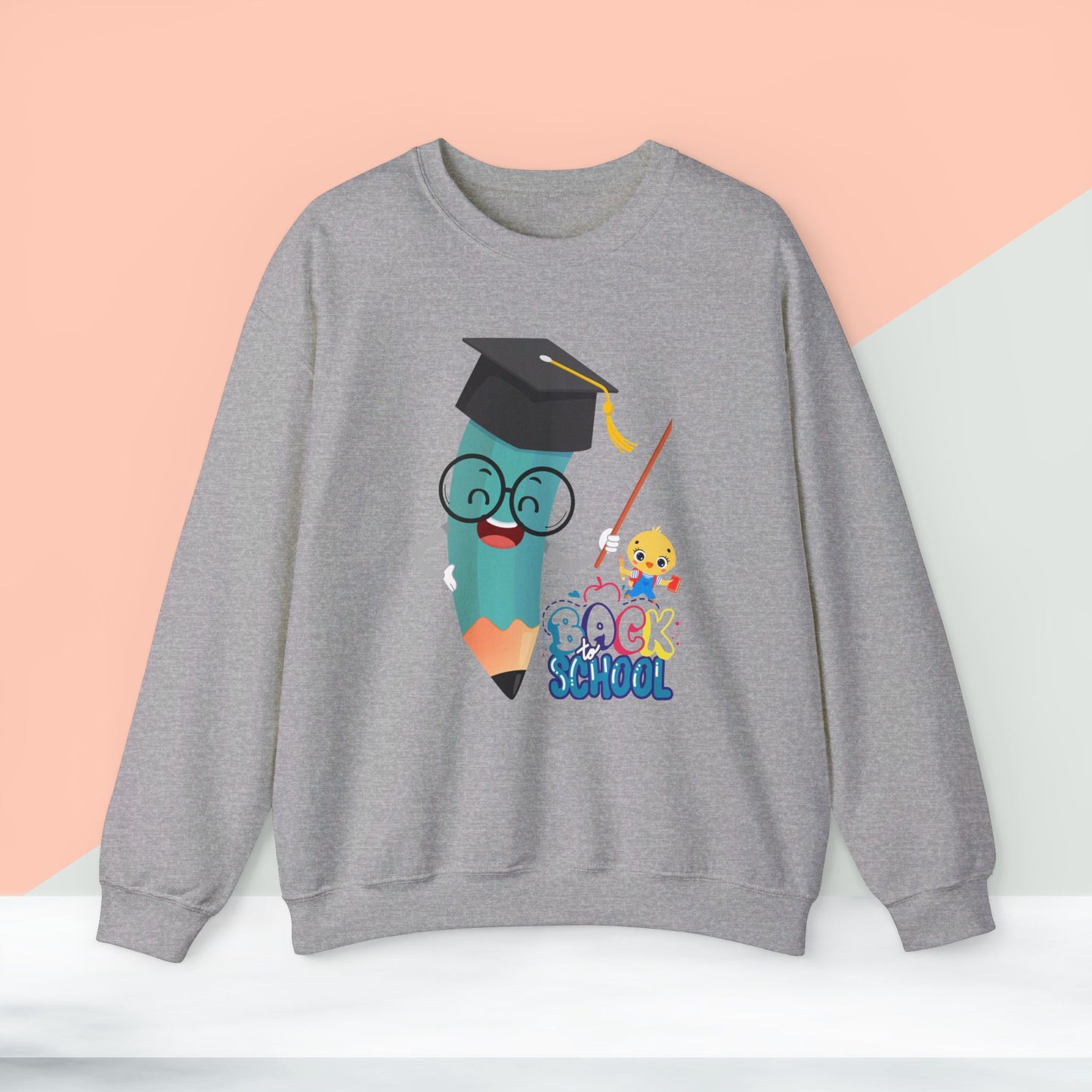 Back To school unisex heavy blend crewneck sweatshirt, We Love Teachers Sweatshirt,Teacher Back To school Sweatshirt. First Day Vibes Sweatshirt.