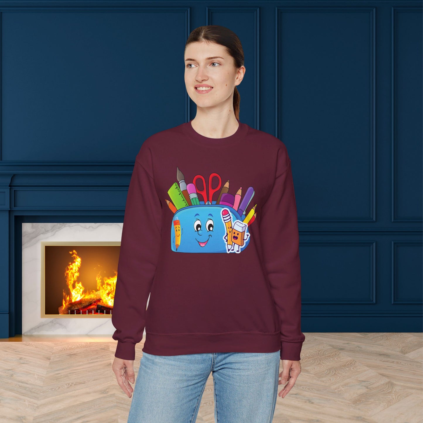 We Love Teachers Sweatshirt, Back To school unisex heavy blend crewneck sweatshirt, Teacher Back To school Sweatshirt. First Day Vibes Sweatshirt.