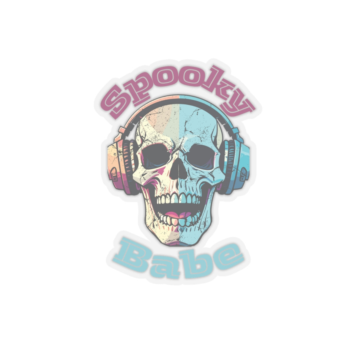 Spooky Babe Halloween Kiss-Cut Stickers, Happy Halloween Kiss-Cut Stickers, Spooky Season Kiss-Cut Stickers, Trick Or Treat Halloween Kiss-Cut Stickers.