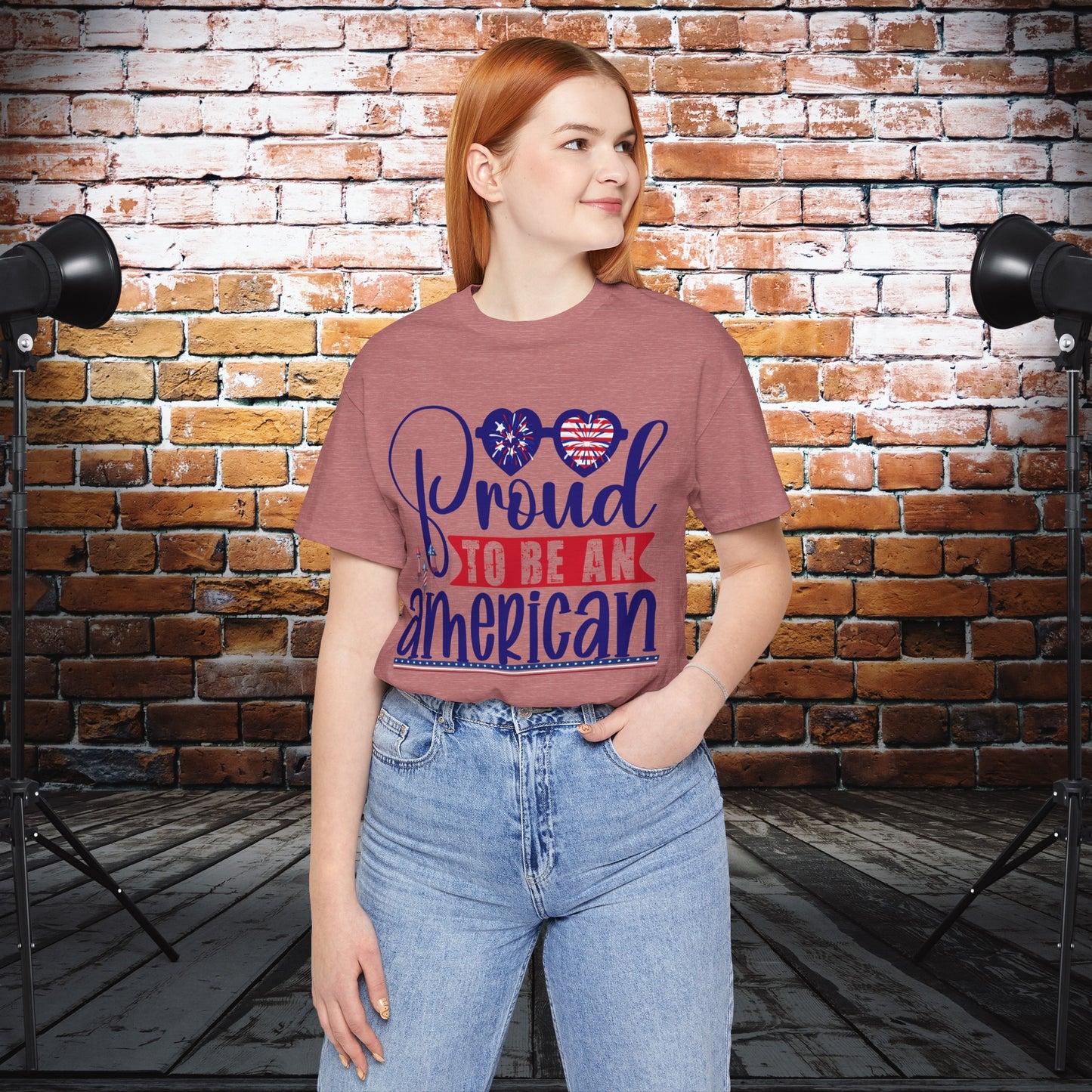 4th of July T-Shirt, Proud To Be An American T-shirt, Fourth of July unisex jersey short sleeve.