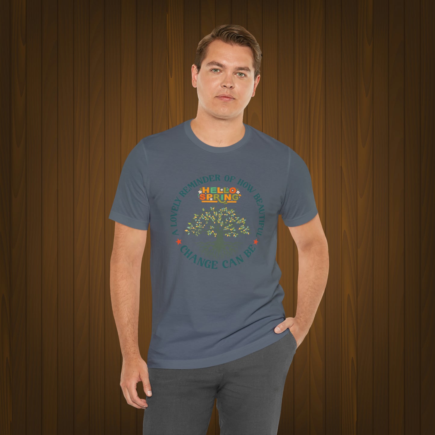 Spring Unisex T-shirt, Spring Flowers Trendy Shirt.