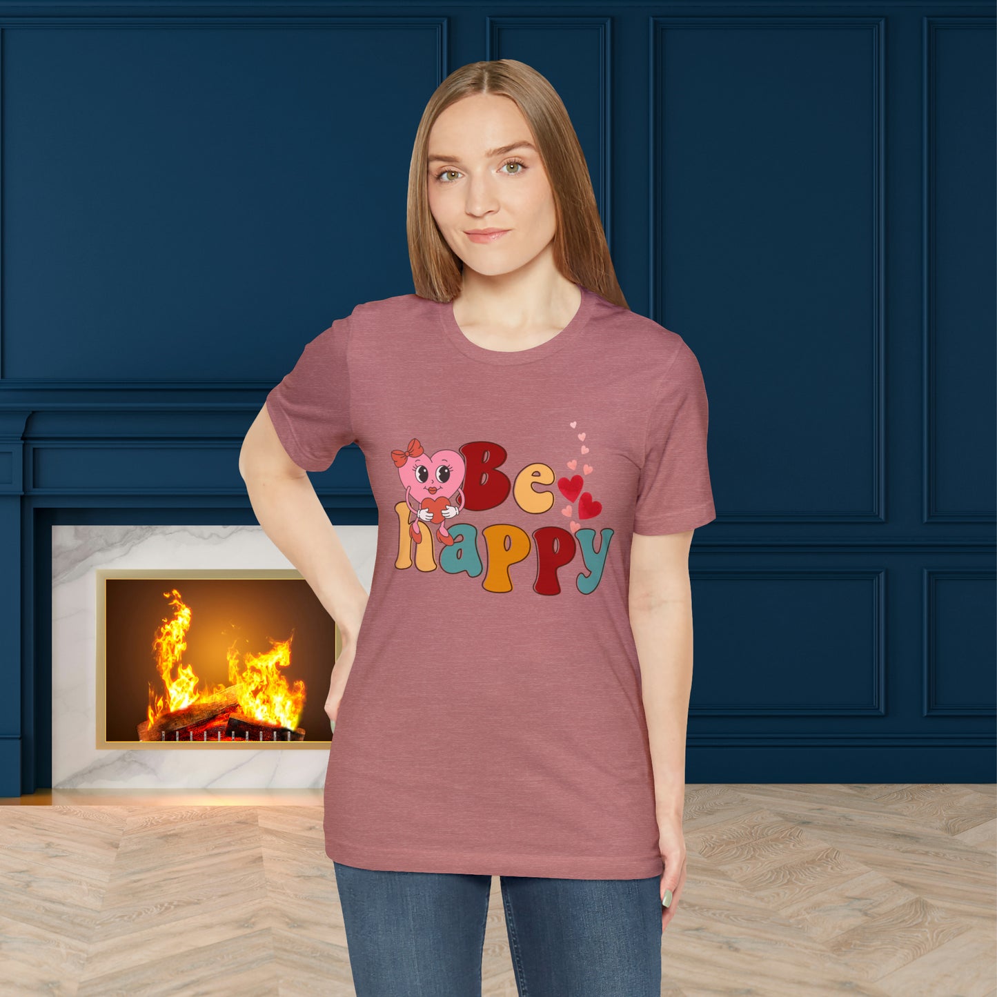 Happy valentines day Unisex Jersey Short Sleeve Tee